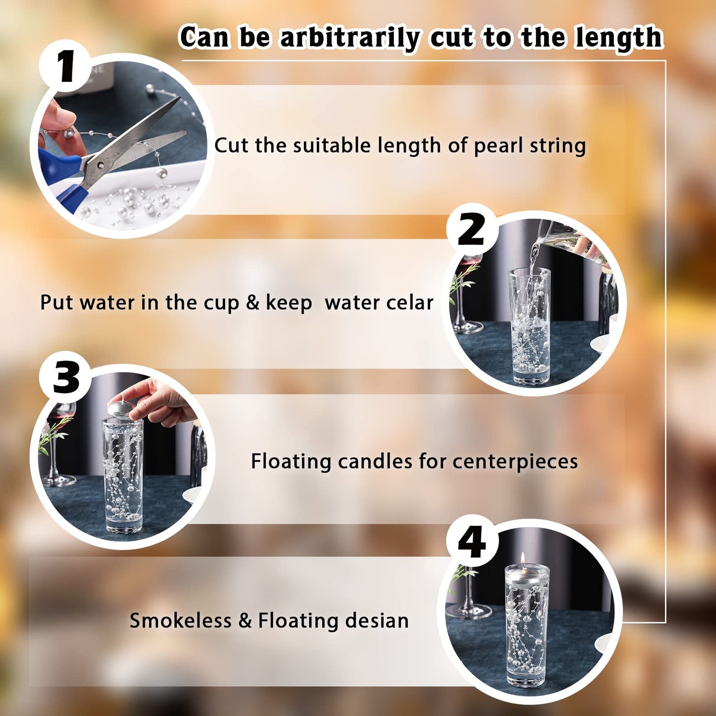 Nuanchu 20 Pcs Mini Floating Candles Small Floating Unscented Candles Round Tea Lights Disc Smooth Wax for Pool Bathtub Dinner Wedding Home Favors(0.7 x 1.4 in,Silver)