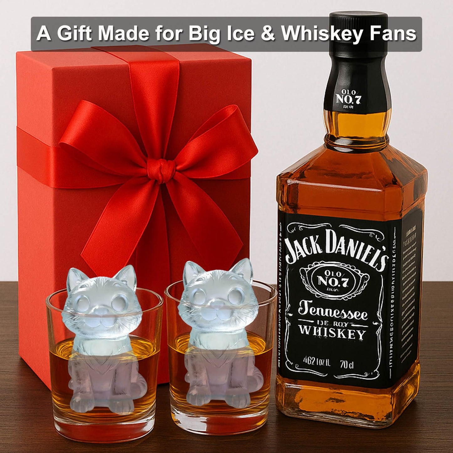 SIUPER 3D Cat Ice Cube Silicone Molds Tray for Whiskey, Cocktail, Drink, Bar; Rich Details. Fun Animal Mold for DIY Craft Taba Squishy Chocolate Soap Candle Resin Gift for Women Girls Boys; 2 Pack