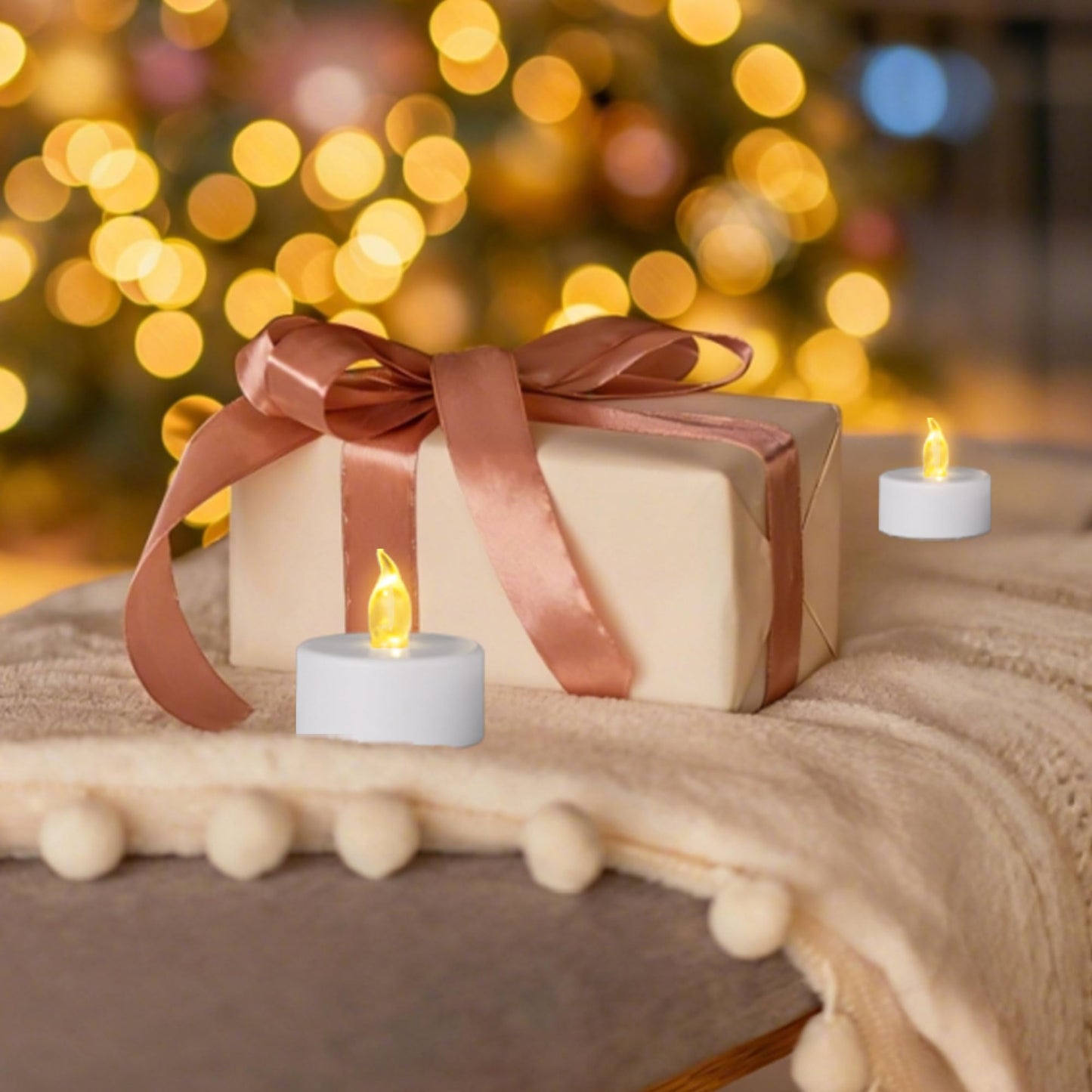 LED Tea Light Flameless Candles with Remote Control Flickering Tealight Long Lasting, Battery Operated with Timer for Halloween Home Decoration Seasonal &Festival Celebration WarmYellow (50pcs)