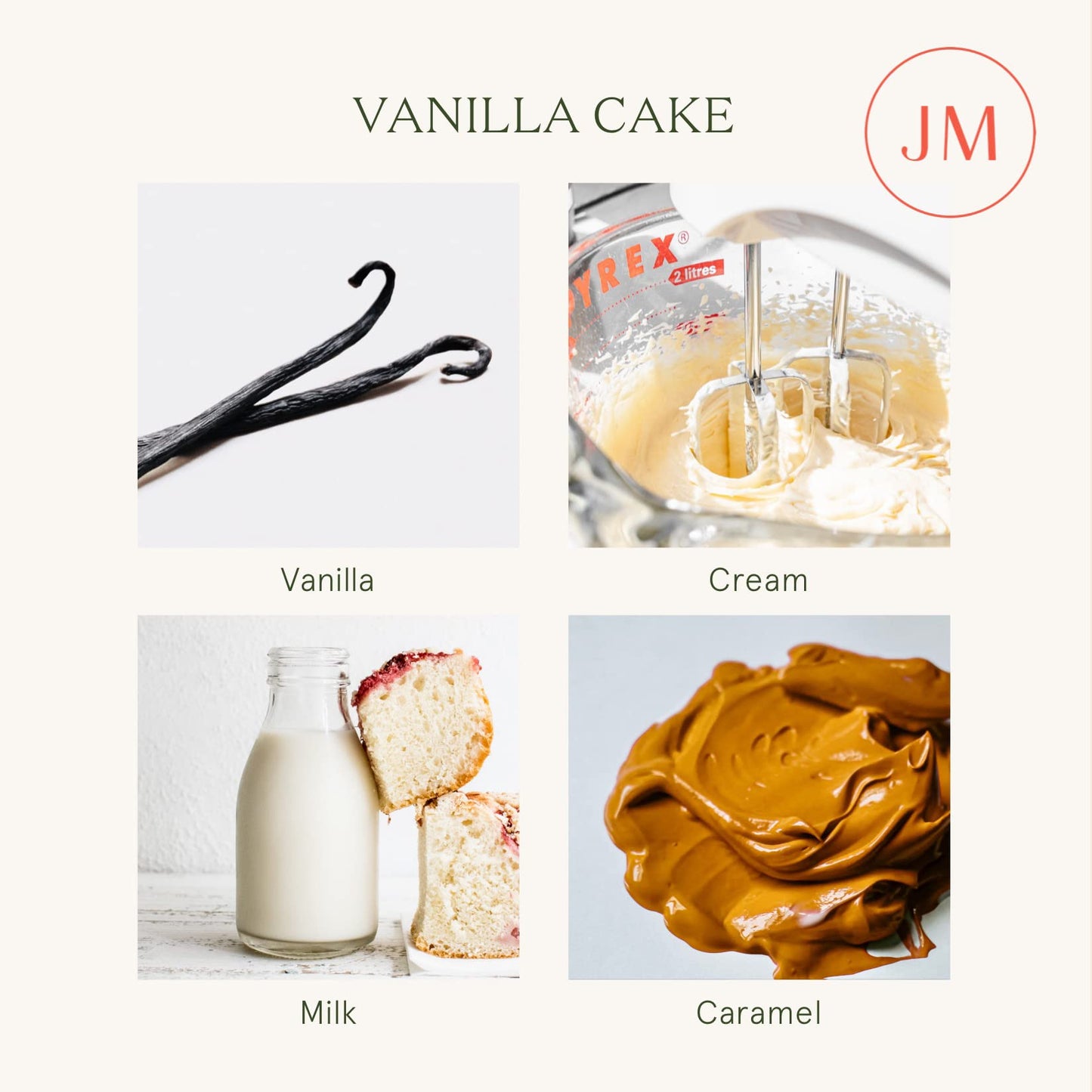 LA JOLIE MUSE Scented Candlse, Vanilla Cake Candle, Luxury Candle Gift, House Warming Gift for New Home, 70 Hours Burning Time