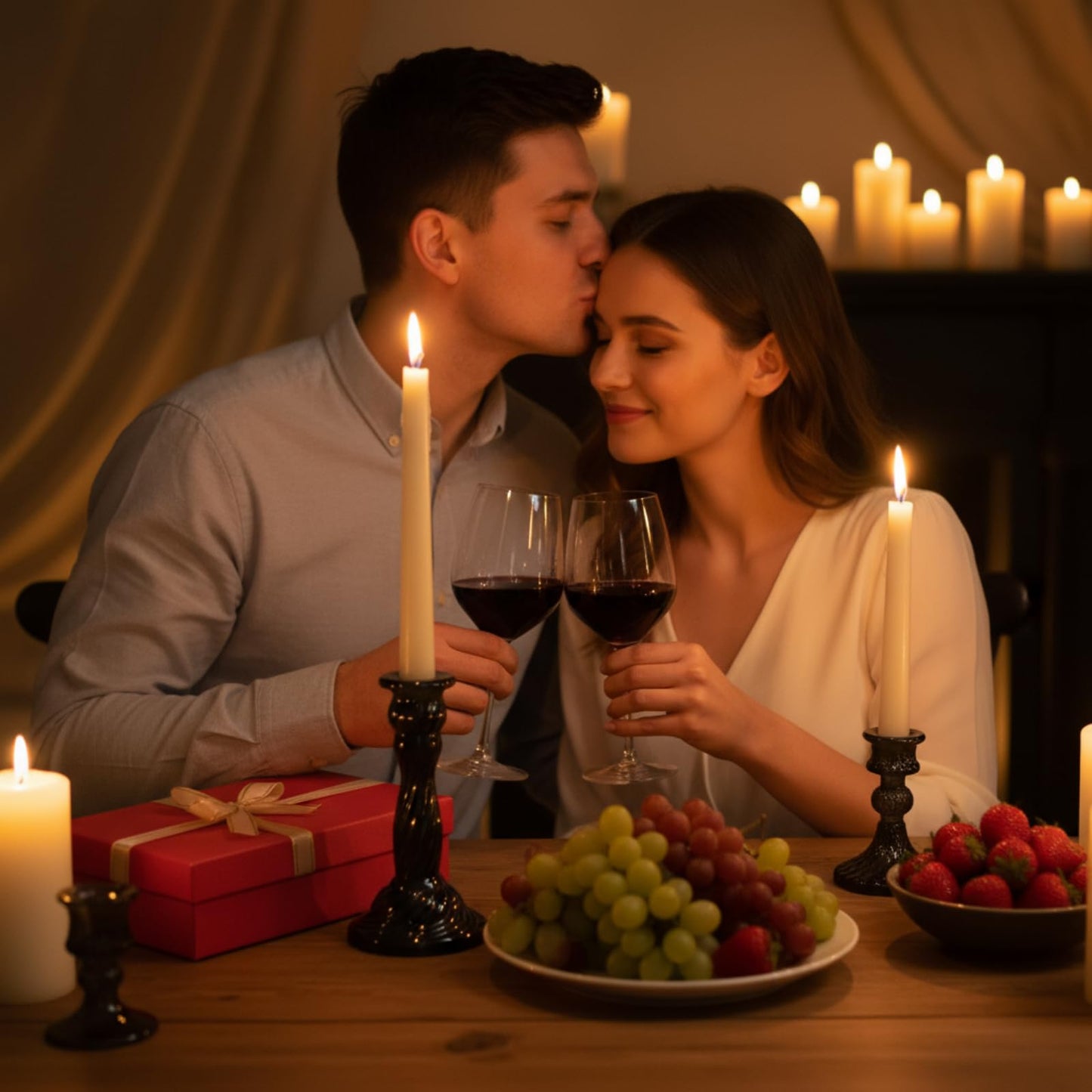 Mumufy 10 Pcs Glass Crystal Taper Candle Holders Clear Glass Candlestick Holder Fit 0.8 Inch Candles Crystal Decorative Candle Stand Centerpiece Table Wedding Dining Party (Classic,Black)