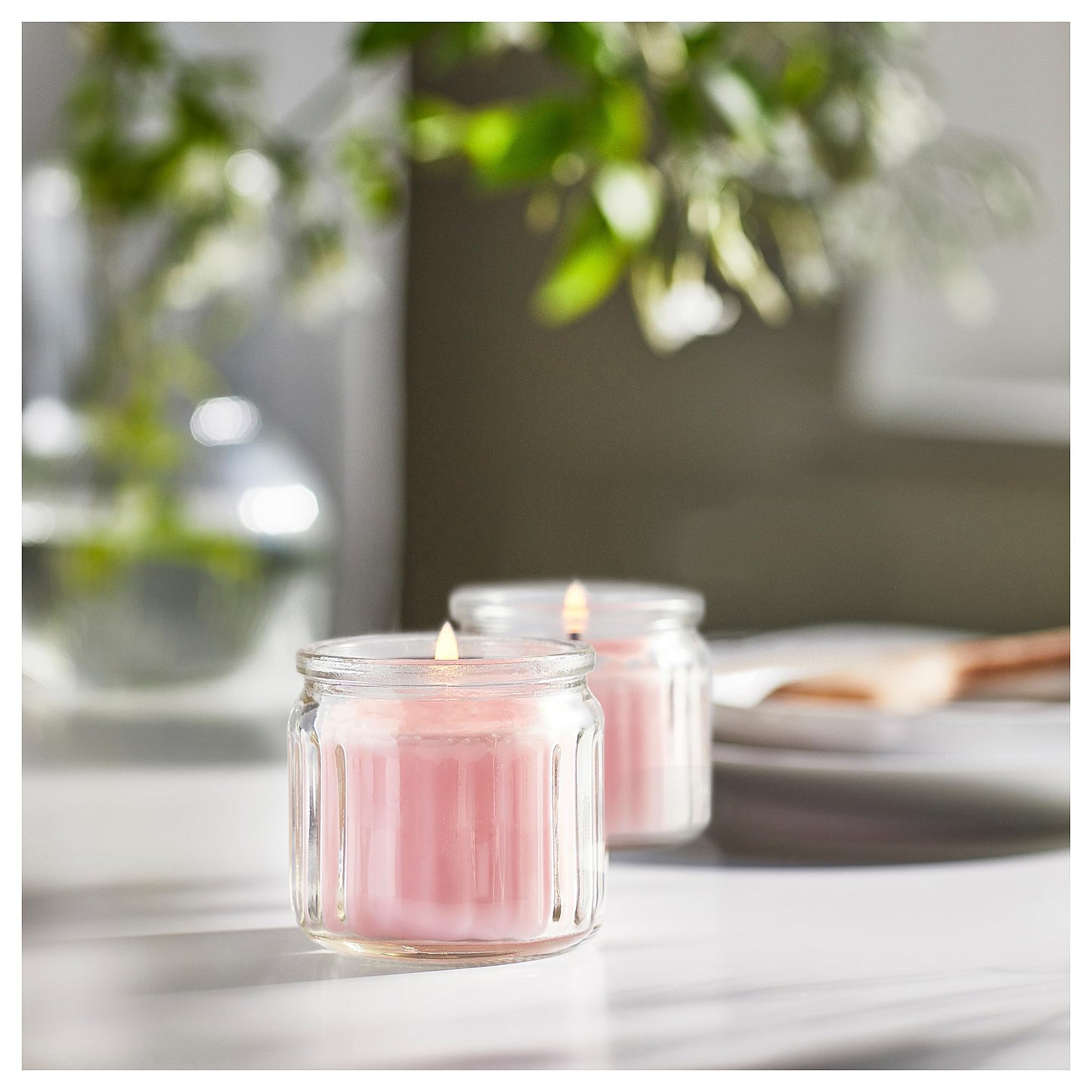ProTuning LUGNARE Scented candle in glass, Jasmine/pink, 12 hr