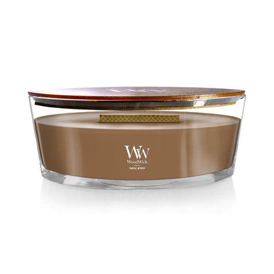 WoodWick Ellipse Candle Santal Myrrh 16 oz.