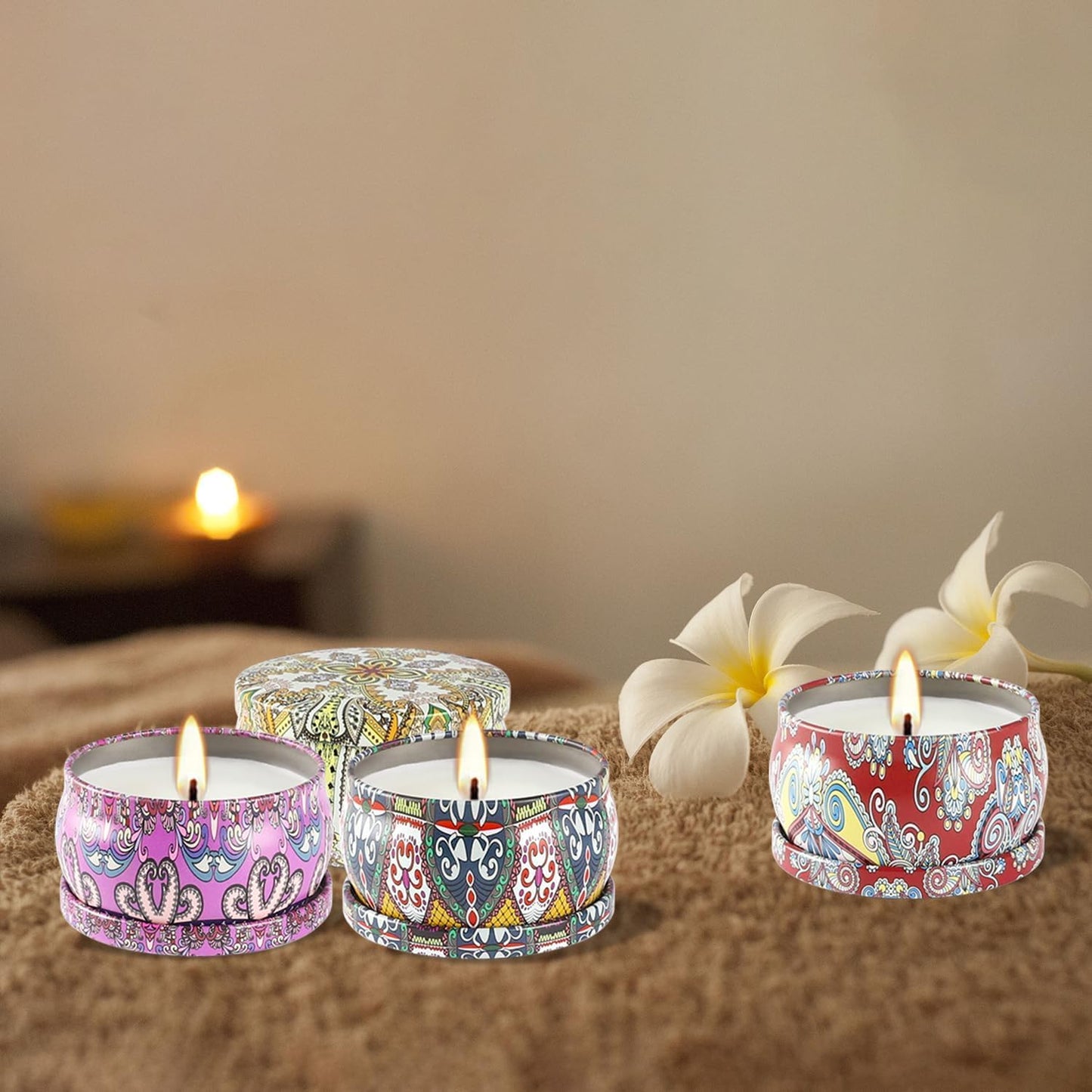 WPONSZU Scented Candles Gift Set, 2.5 oz Soy Wax Aromatherapy Candle for Home, Romantic Candles Gift for Mother Day Christmas Valentines Birthday (24 Pack)