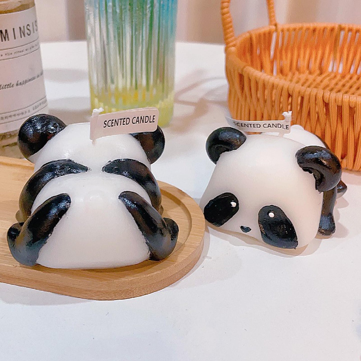 Panda Shaped Scented Candle,100G Cute Animal Aroma Soy Wax Decorative Art Candle for Table Photo Prop Birthday,Prefect Gift for Home Decor Meditation Stress Relief Mood Boosting