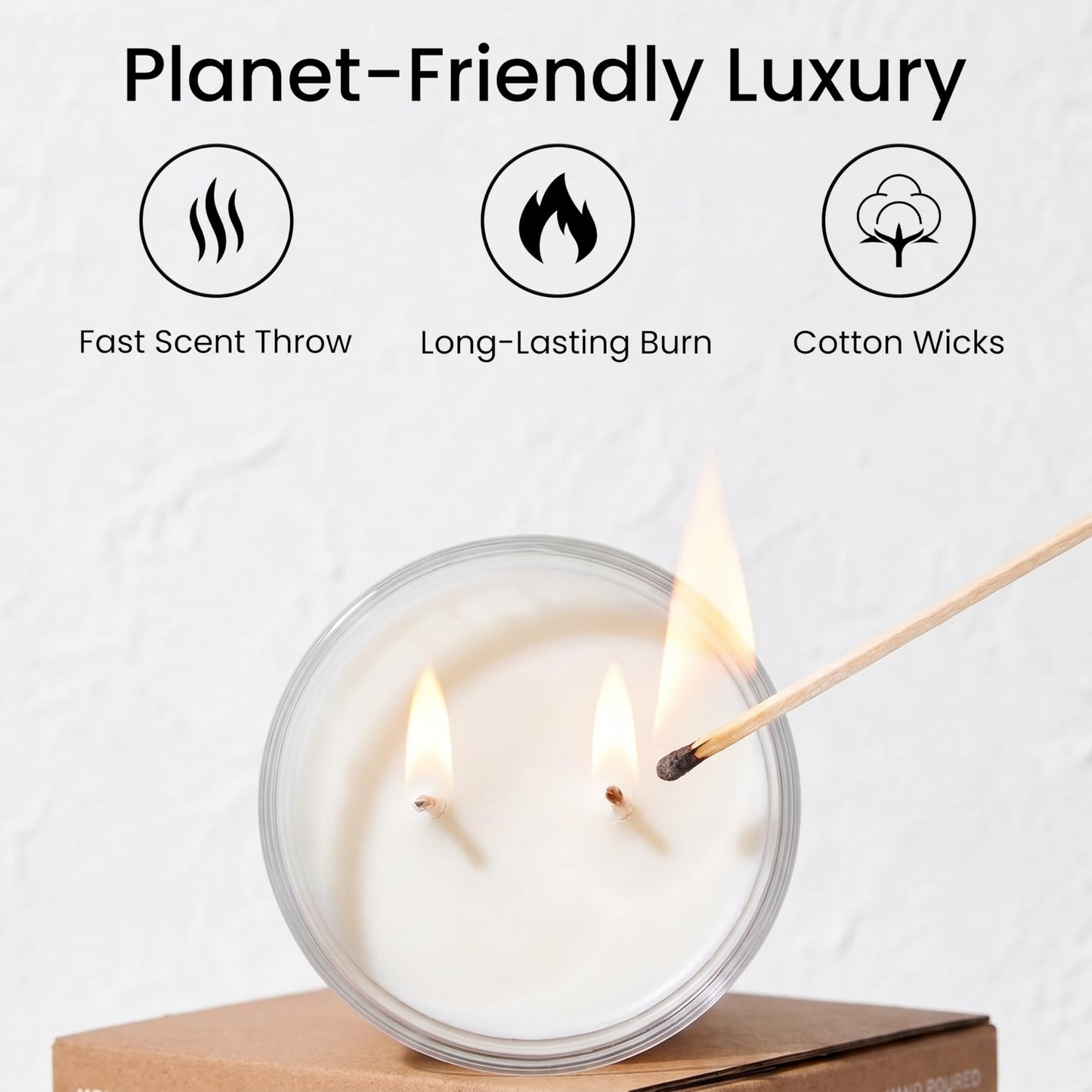 Cozy Fireplace | Tobacco & Wood Scented Candle | 14oz Soy Wax Large Candle | 50+ Hour Long Lasting Candle | Fall and Winter Home Scent| Luxury Jar Candle | Luxury Gift Box for Men