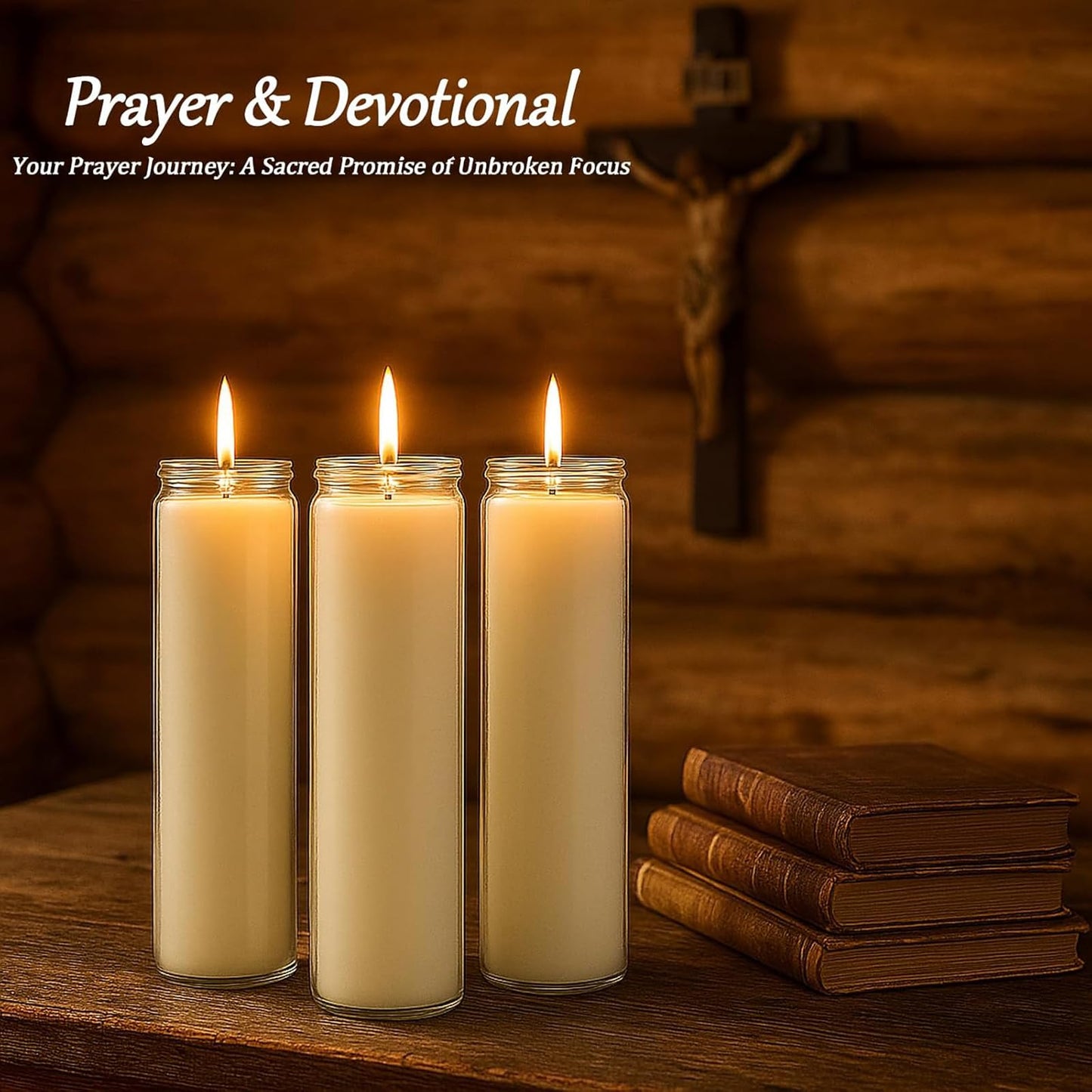 Trxvxo 12 PCS White Candles in Glass, 2 Inch x 8 Inch Unscented Prayer Candle,Suitable for Various Occasions Such as: Memorials, Religious, Catholicism, Churches, Altars, Vigils, etc.