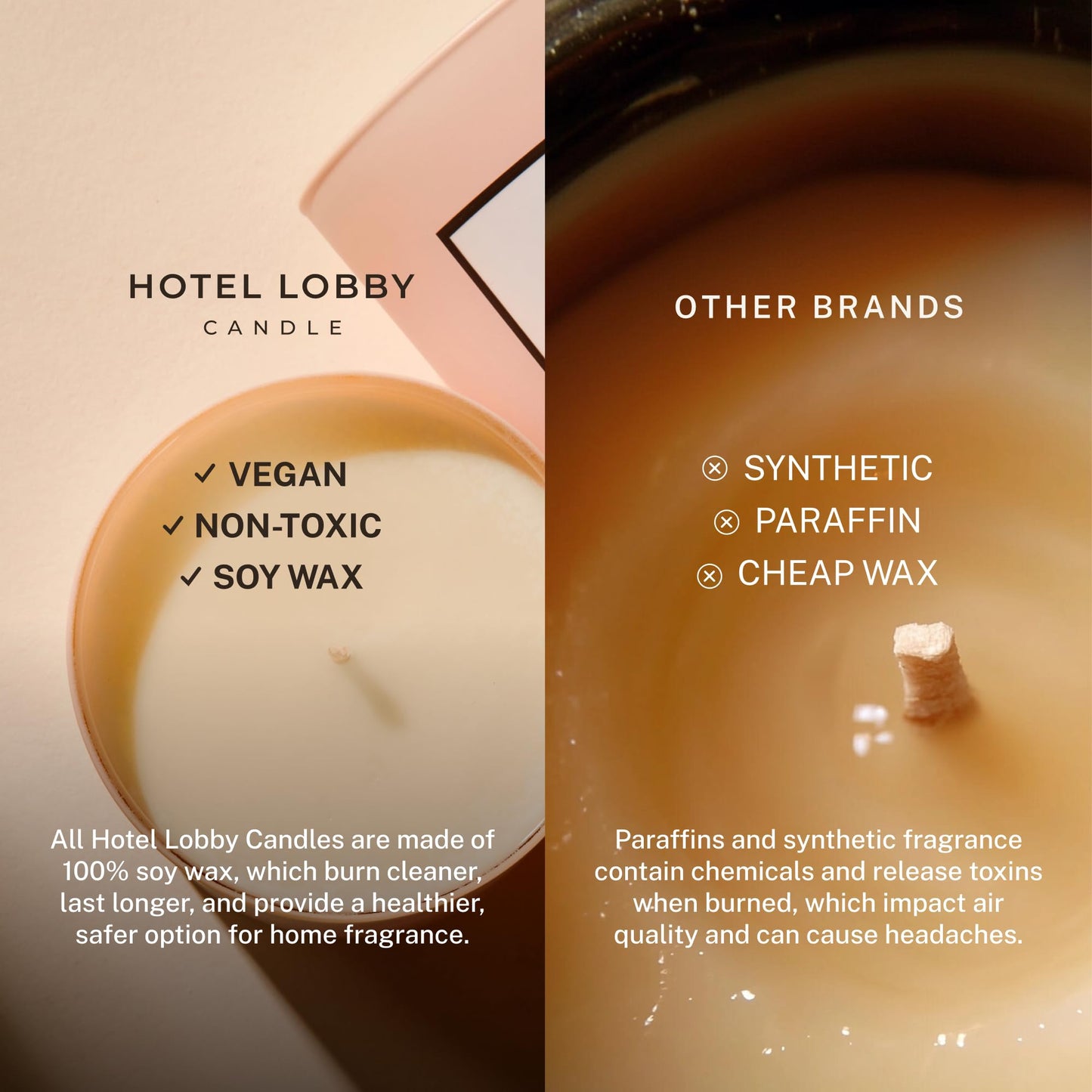 Hotel Lobby Island Candle – Luxury Hand-Poured 9.75oz 100% Soy Wax with Coconut, Vanilla, Rum, Jasmine, and Sandalwood – Paraffin-Free, Infused with Essential Oils, 65-Hour Clean Non-Toxic Burn