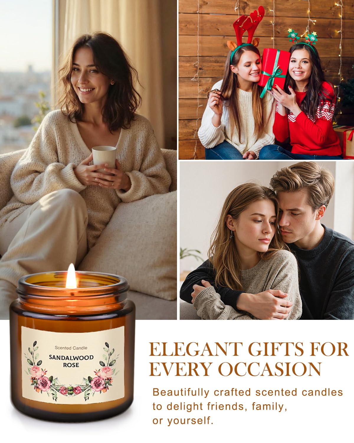 Scented Candles Set for Women Gifts, Soy Wax Candle 10 Pack, Long Lasting Aromatherapy Candles for Home, Birthday, Mother’s Day, Thanksgiving & Holidays