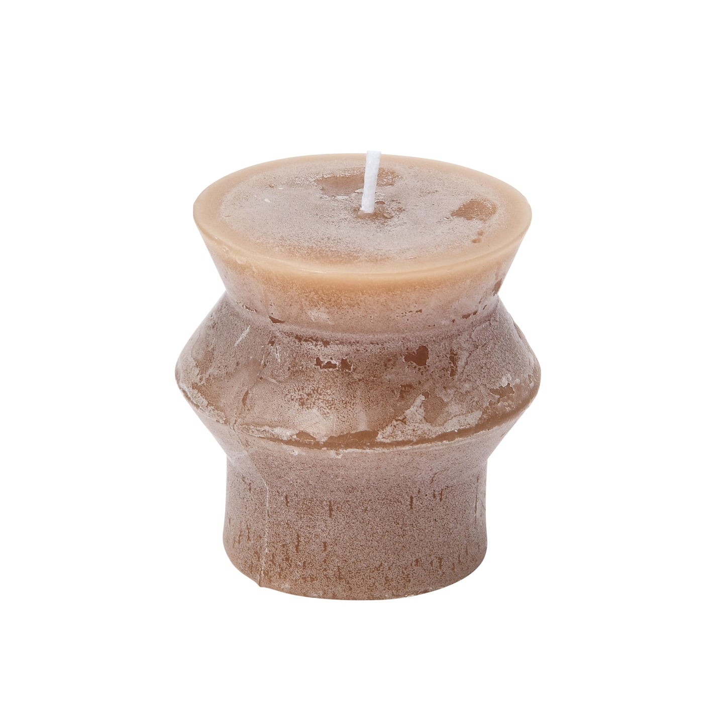 Creative Co-Op Unscented Totem Pillar Candle, Cappuccino
