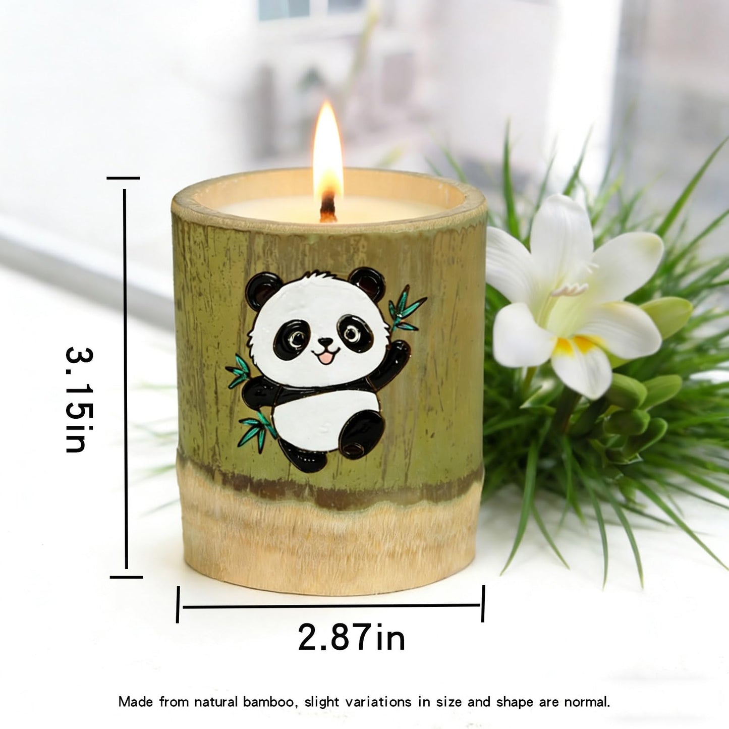 WJeffloom Premium Scented Soy Wax Candles Set - Long-Lasting Aromatherapy with British pear and Freesia Fragrance for Home Bedroom Bathroom Decor & Gifts