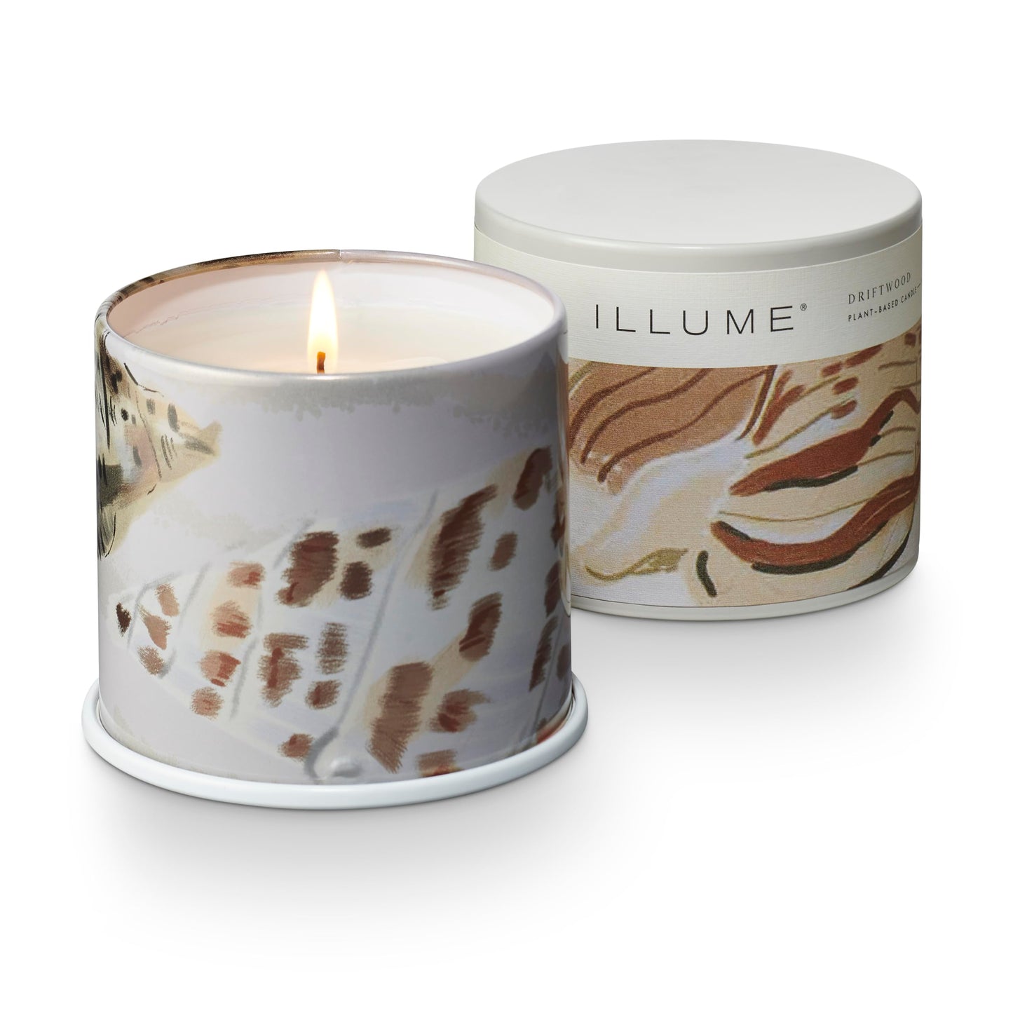 Illume Beautifully Done Driftwood Vanity Tin Candle