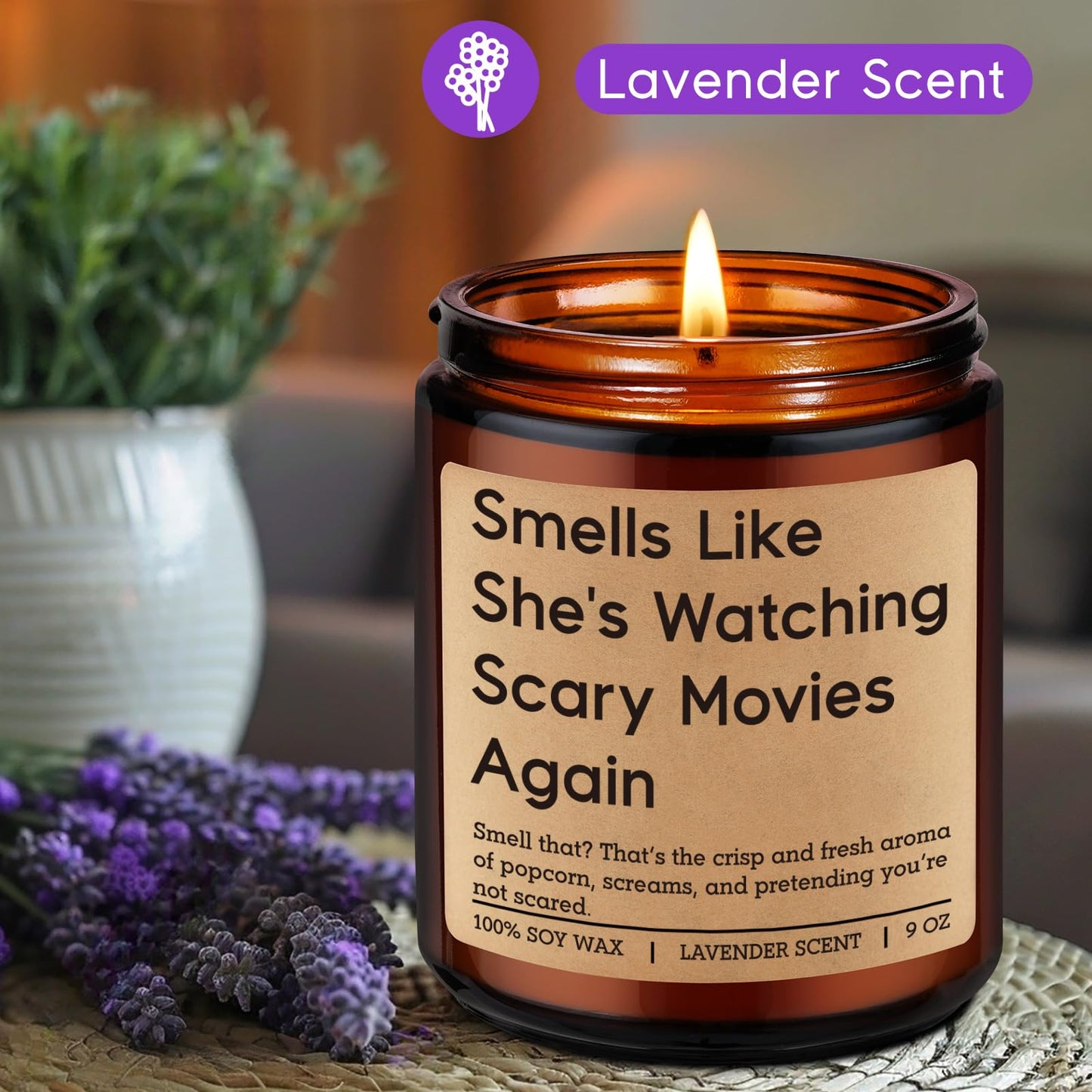 Fairy's Gift Candle, Horror Movie Gifts for Women, Halloween Gifts, Spooky Themed Presents, Funny Mothers Day, Scream Stuff, Cool Birthday Presents for Scary Movie Lovers, Horror Fan, GF, Friend, Her
