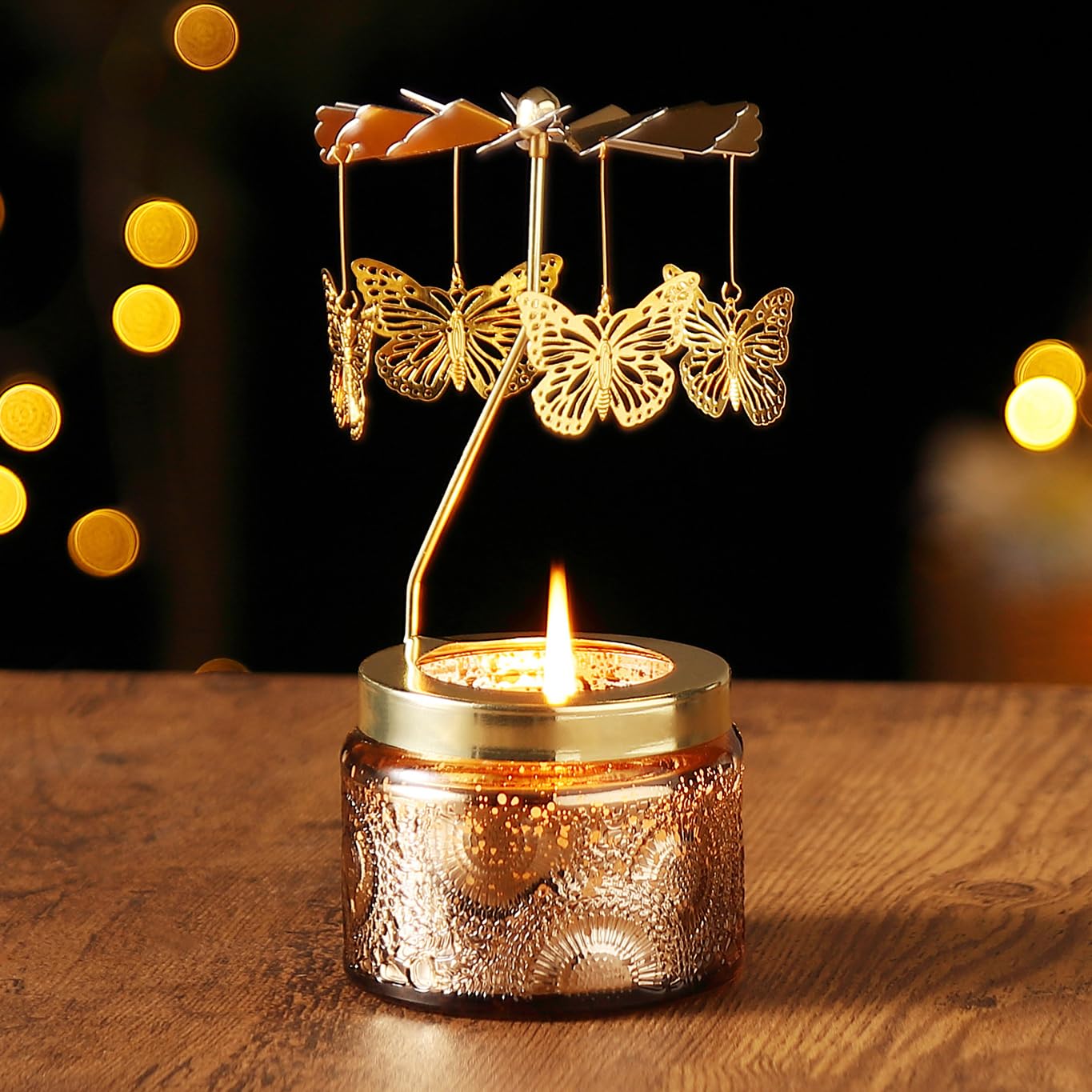 Candle Gifts for Women, Birthday Gifts for Mom Daughter Sister Wife, Unique Butterfly Gift for Friends Women, Rotatable Scented Candles Gift for Christmas Anniversary Mothers Day (Butterfly)