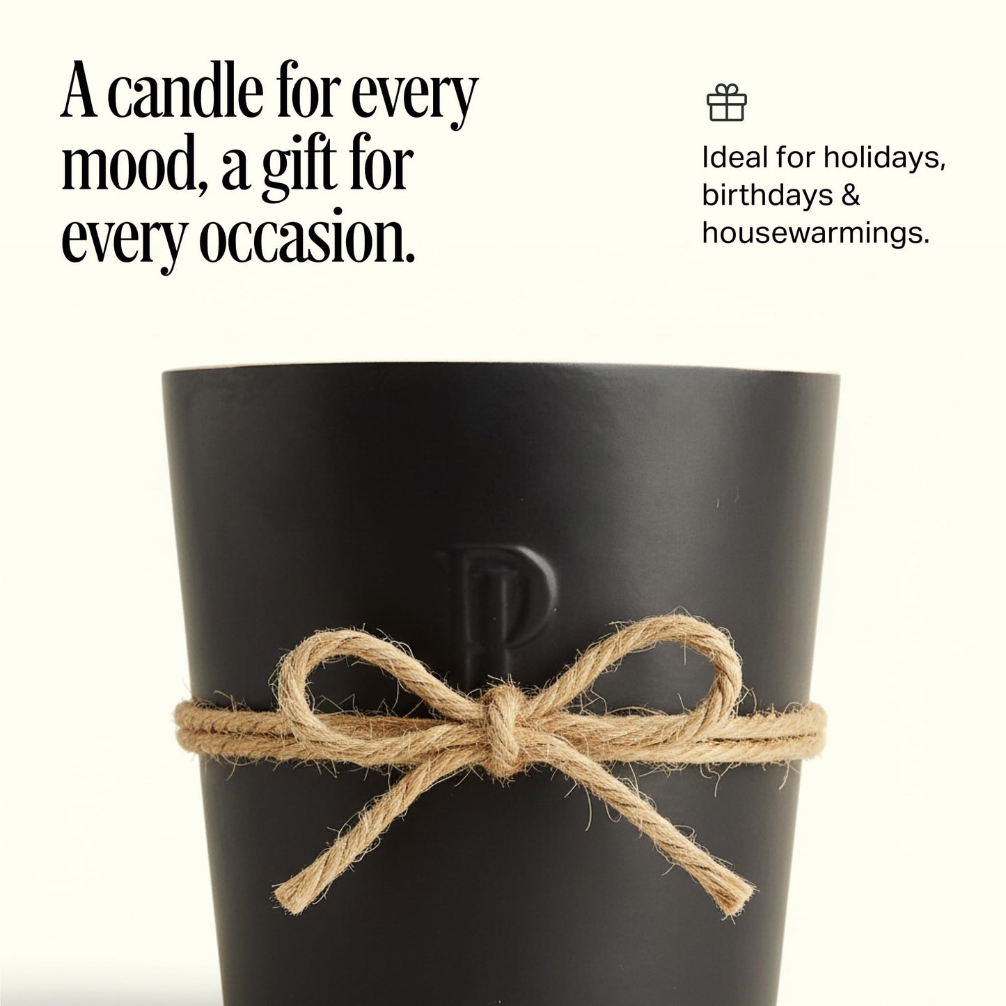 Preston Lane Highrise Extra Large 72oz Scented Candle – 4-Wick Non-Toxic Soy Candle, Hand-Poured in USA | Elegant Ceramic Vessel, Long-Burning Large Candle, Ideal Housewarming Gift & Bedroom Essential