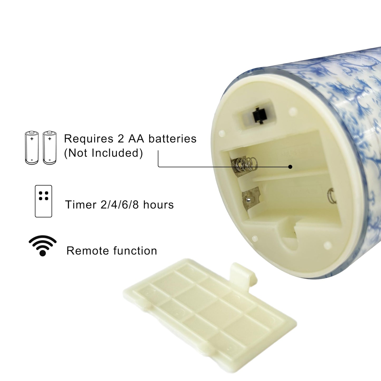Flickering Flameless Candles Leaf Print, Embedded Star String Lights, Battery Operated Acrylic LED Pillar Candles with 11-Key Remote and Timer for Home Decoration, 3 Pack