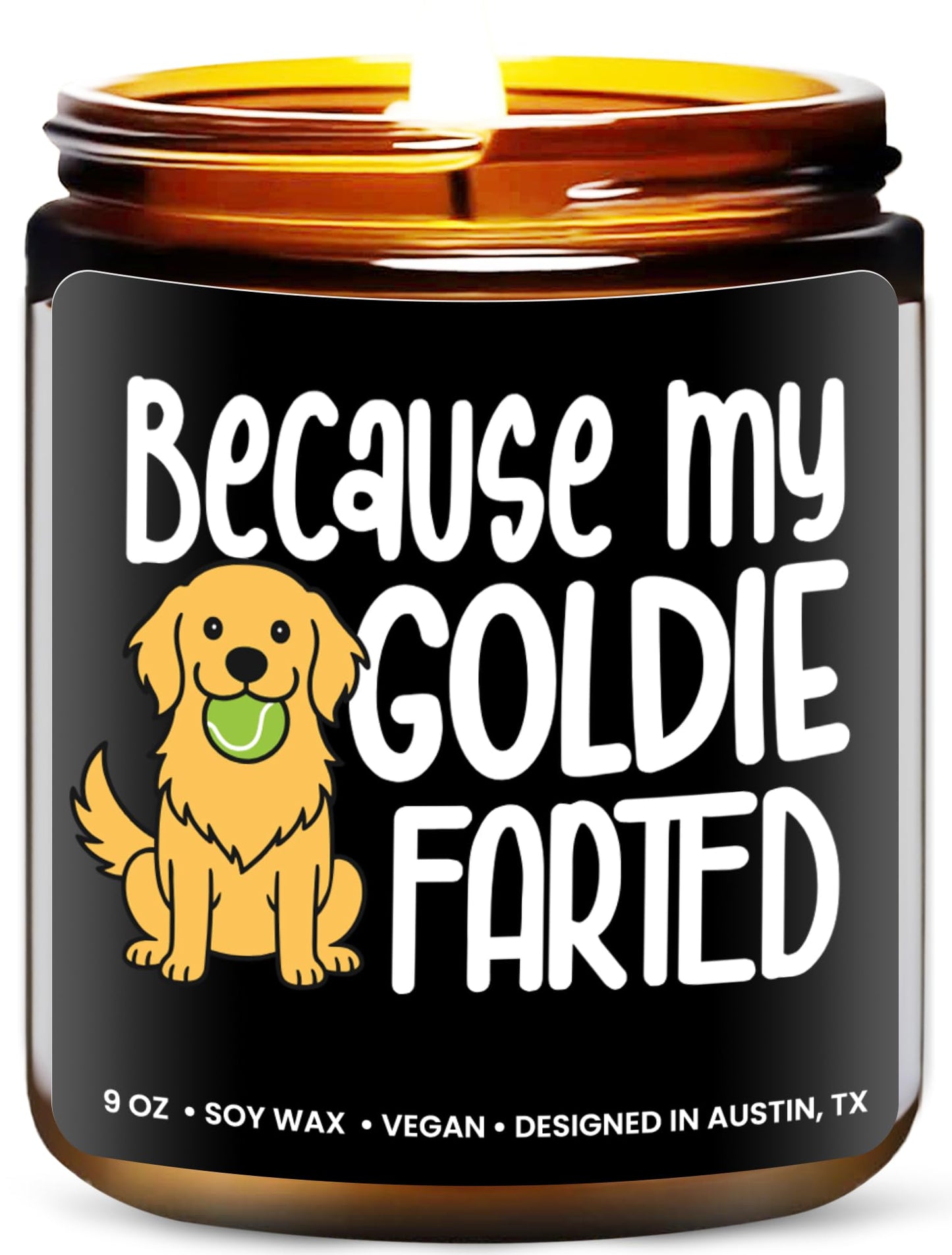 Funny Goldie Candle, Golden Retriever Gifts for Women and Men, Unique Funny Pet-Themed Gift Ideas, Best Present for Pet Lovers, Perfect Present for Dog Mom and Dog Dad, Birthday, Christmas, Gift-Ready