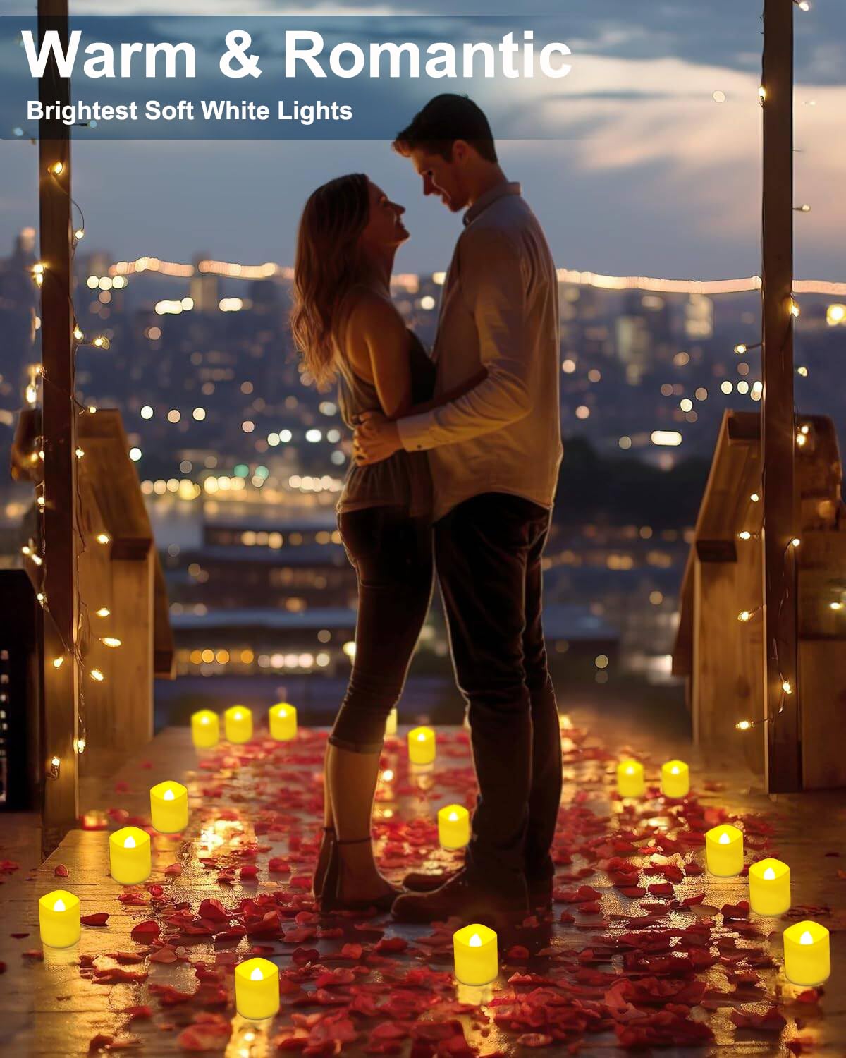 Jialine Rechargeable Tea Lights with Remote Timer, Battery Operated Flameless Votive Tea Lights Candles, USB Tealights Candles for Weddings,Parties,Halloween,Home Decor Seasonal Decor(6 Pack)