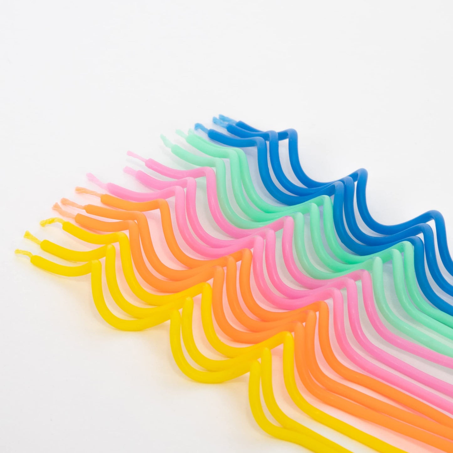 Meri Meri Swirly Tall Cake Candles (Pack of 20), 5" Tall Unscented Candles