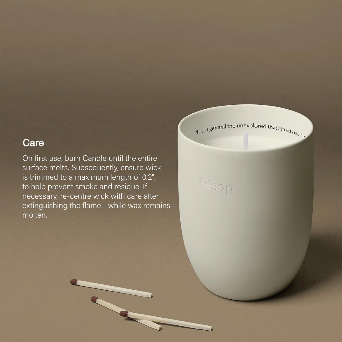 Aesop Aganice Aromatique Candle | Floral, Spicy, Fresh Scented | 55-65 Hour Burn Time | Vegan-Friendly | 10.5 oz