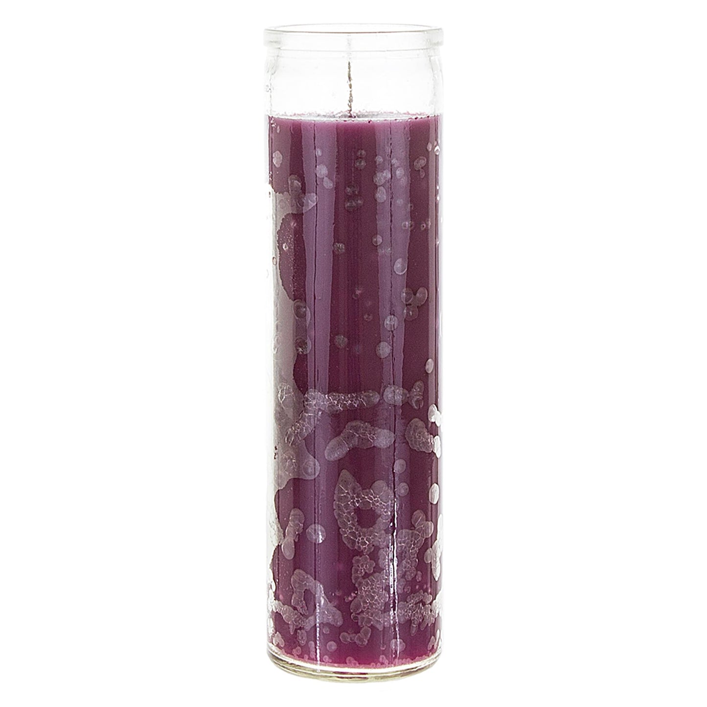 Mega Candles 1 pc Unscented Purple 7 Day Glass Container Devotional Prayer Candles, Premium Wax Candle 2 Inch x 8 Inch, Sanctuary, Vigils, Prayers, Blessings, Religious, Memorials, Remembrance