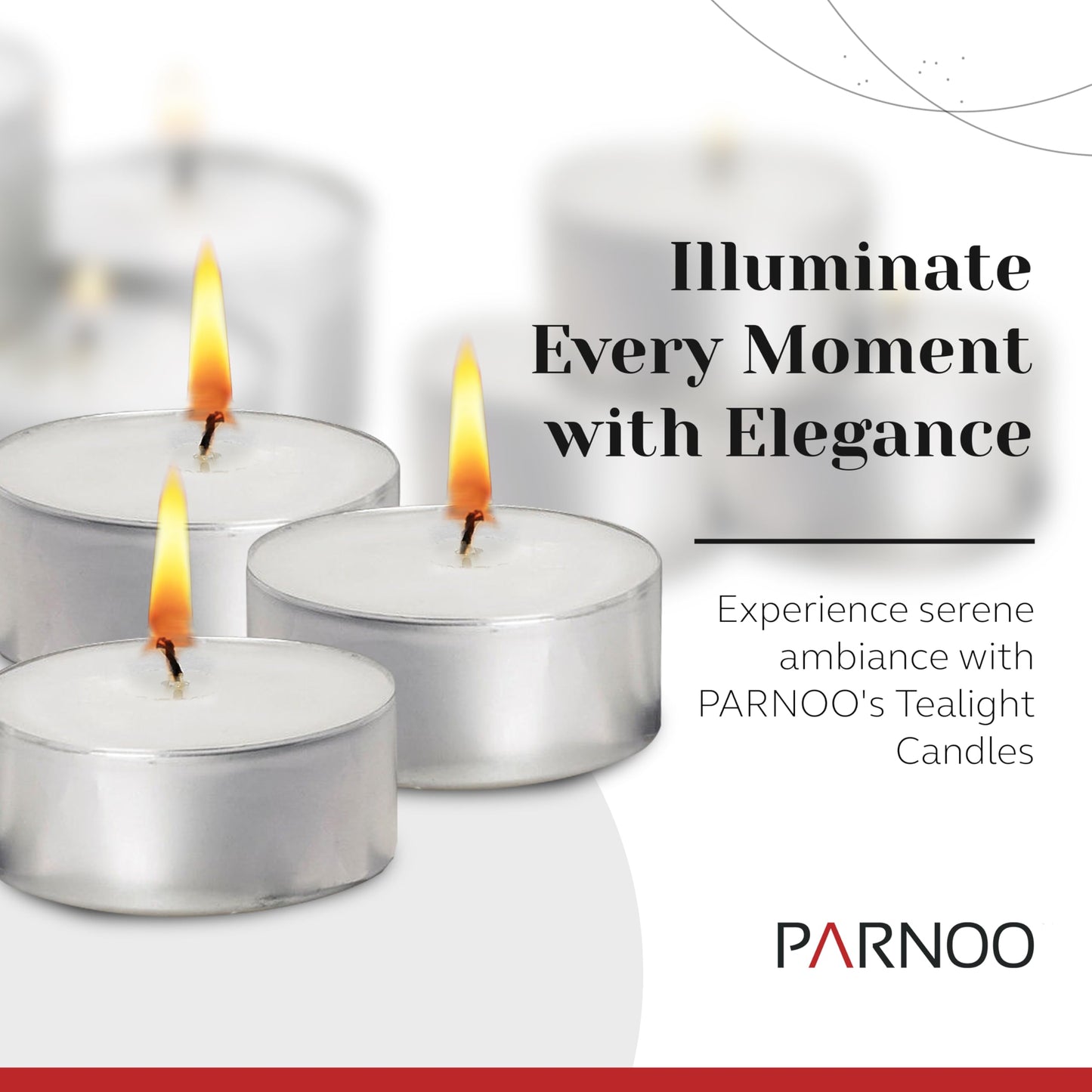 400 Pack Tealight Candles in Metal Cups - Clean White Unscented with 6 Hour Long Burning Time - Votive Candles Bulk for Romantic Dinner, Weddings, Spa & Hotels by PARNOO