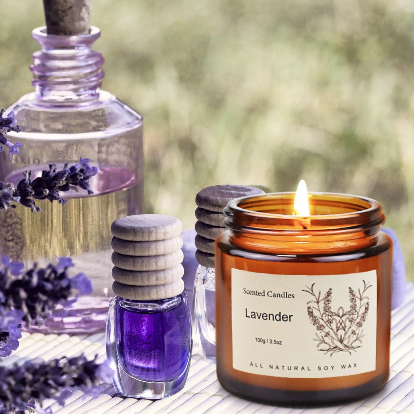 6-Pack Jar Scented Candles for Home Scented - Home Decorative Candles Gift Set, 3.5oz Soy Wax Candles for Living Room, Bathroom, Kitchen, Housewarming Gifts & Birthday Presents