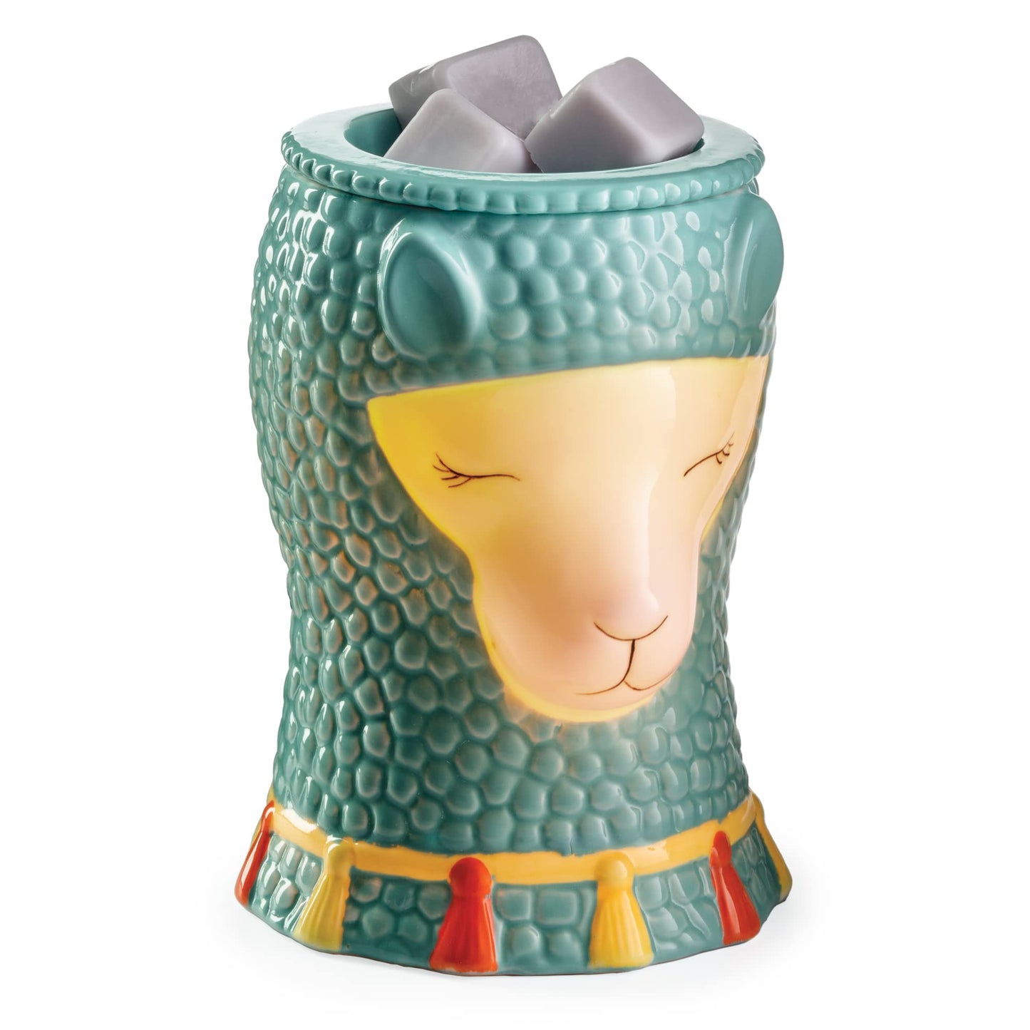 Candle Warmers ETC. Illumination Fragrance Warmer- Light-Up Warmer for Warming Scented Candle Wax Melts and Tarts or to Freshen Room, Blue Llama