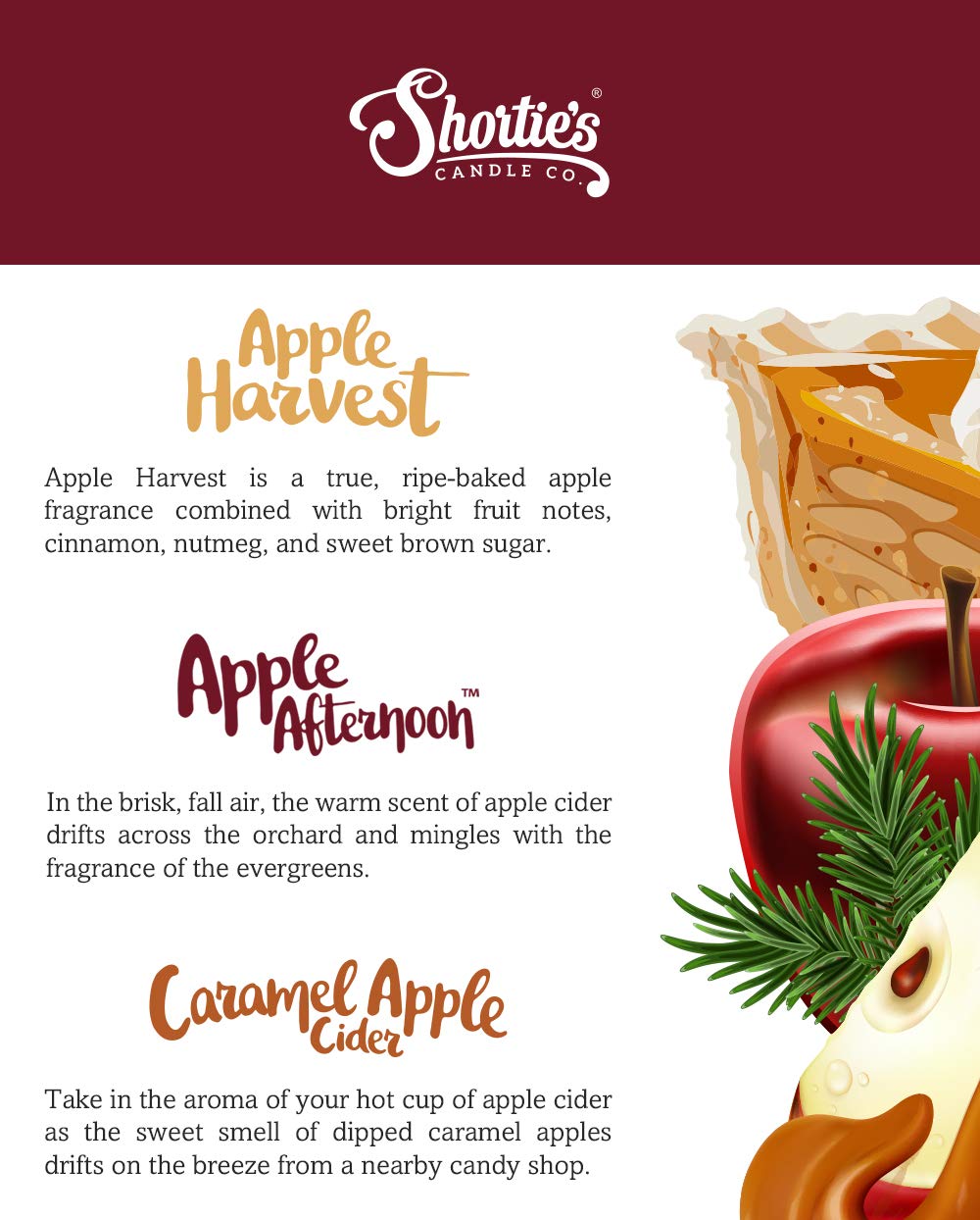 Apple Tealight Candles Variety Pack