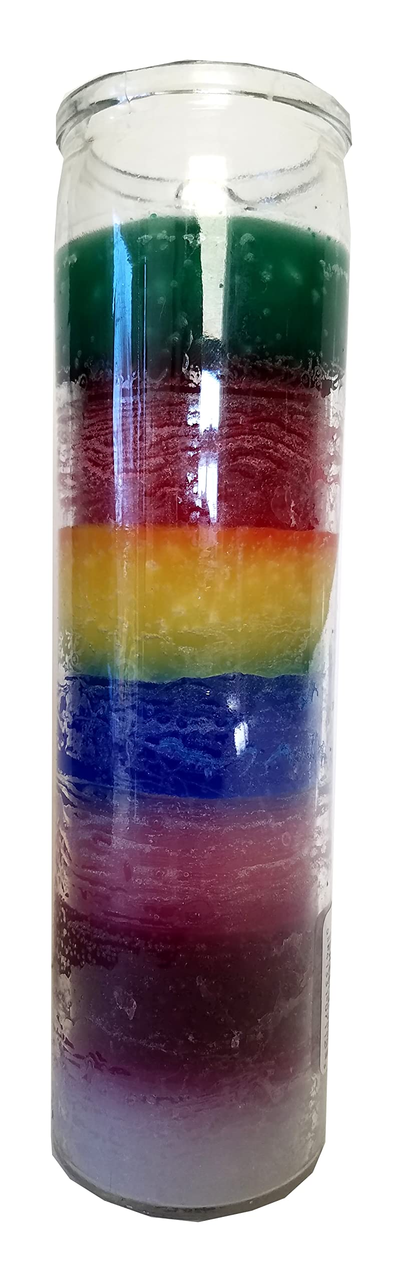 7 Color Layers Pillar Candle