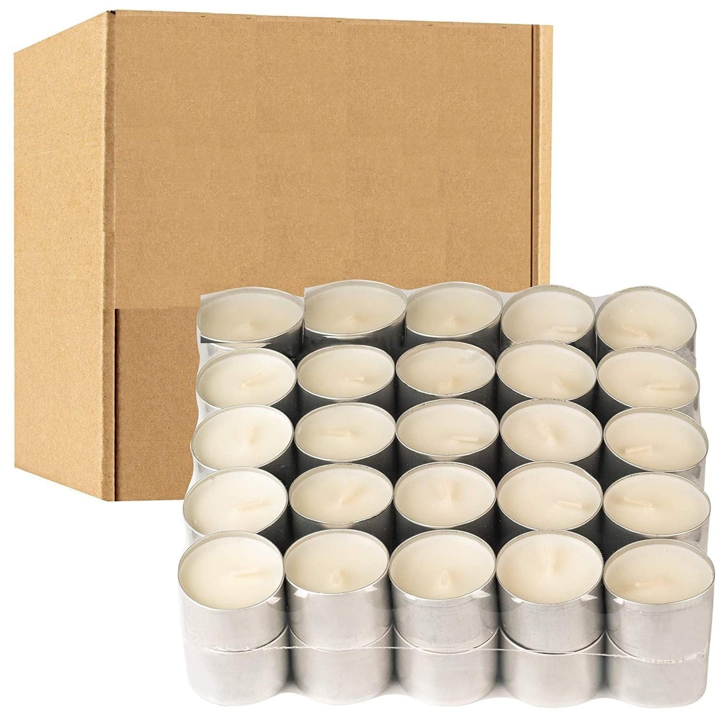 Tealight Candles 100% Pure Wax, Unscented, Long Burning Tealight, 9 Hours Burn time, White Unscented Tea Light Candles (Pack of 200)