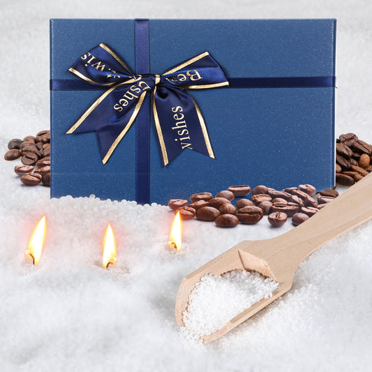 MTLEE Pearled Candle 4.4 Lb/70oz Graduation Gifts 2026 Coffee Scented Sand Candle Kit Include 100 Wicks, Bow Gift Box, Spoon Reusable Pearled Wax for DIY Kit Birthday Gift Housewarming Home Decor