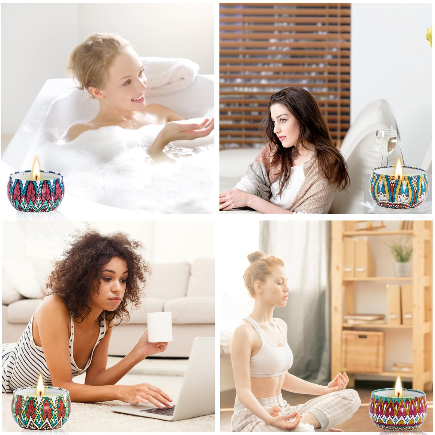16 Pack Scented Candles Gifts Set for Women, 40 OZ Long Lasting Lavender Scented Candles, Suitable as Gifts for Family Friends