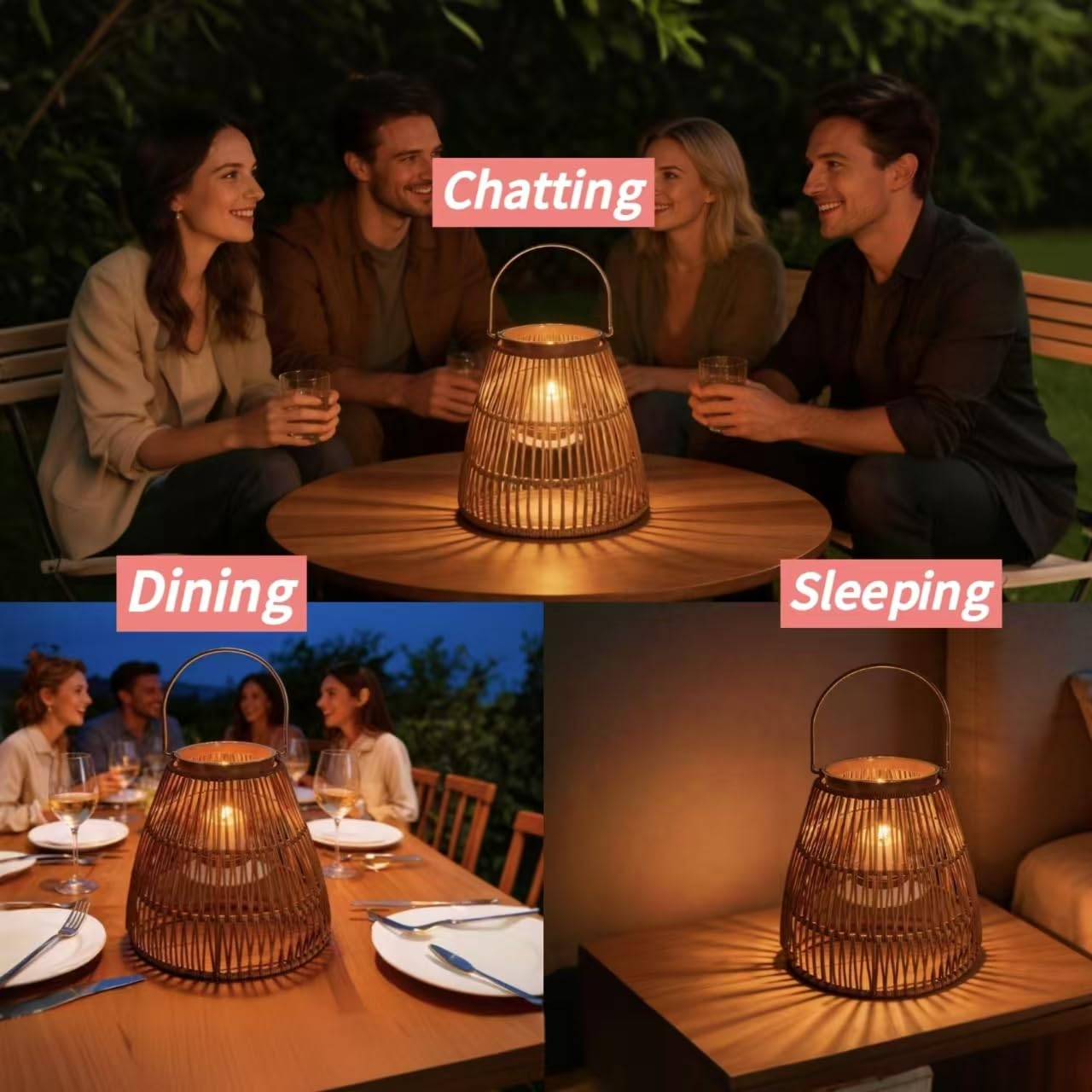 Decorative Lantern 2 Pack Dark Brown Candle Holder Candles Holders Rustic Black Metal Hanging Lanterns Decor for Outdoor Wedding Farmhouse Home