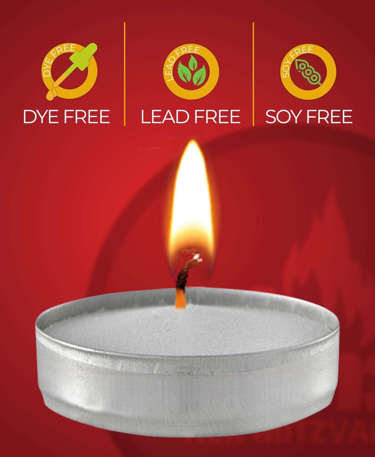 Ner Mitzvah Tealight Candles, Tea Lights Candles, White Tealights Unscented, 1.5 Hour Burn Time (Pack of 200),Bulk
