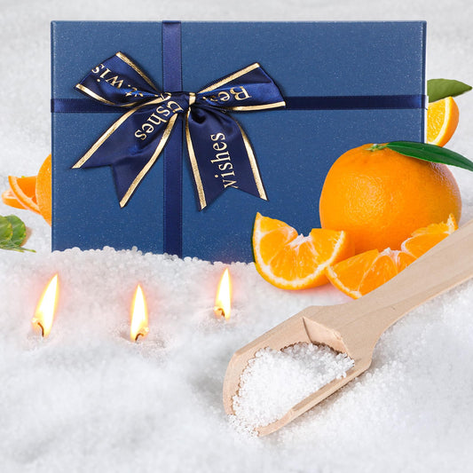 MTLEE Pearled Candle 4.4 Lb/70oz Graduation Gifts 2026 Orange Scented Sand Candle Kit Include 100 Wicks, Bow Gift Box, Spoon Reusable Pearled Wax for DIY Kit Birthday Gift Housewarming Home Decor