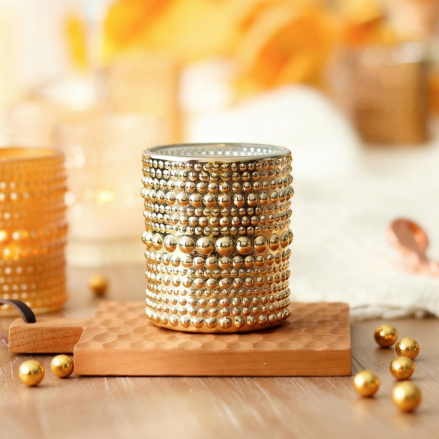 WDHODEC Gold Candle Holders 12 PCS, Glass Votive Tealight Candle Holders for Fall Thanksgiving Christmas Table Centerpiece Wedding Decorations