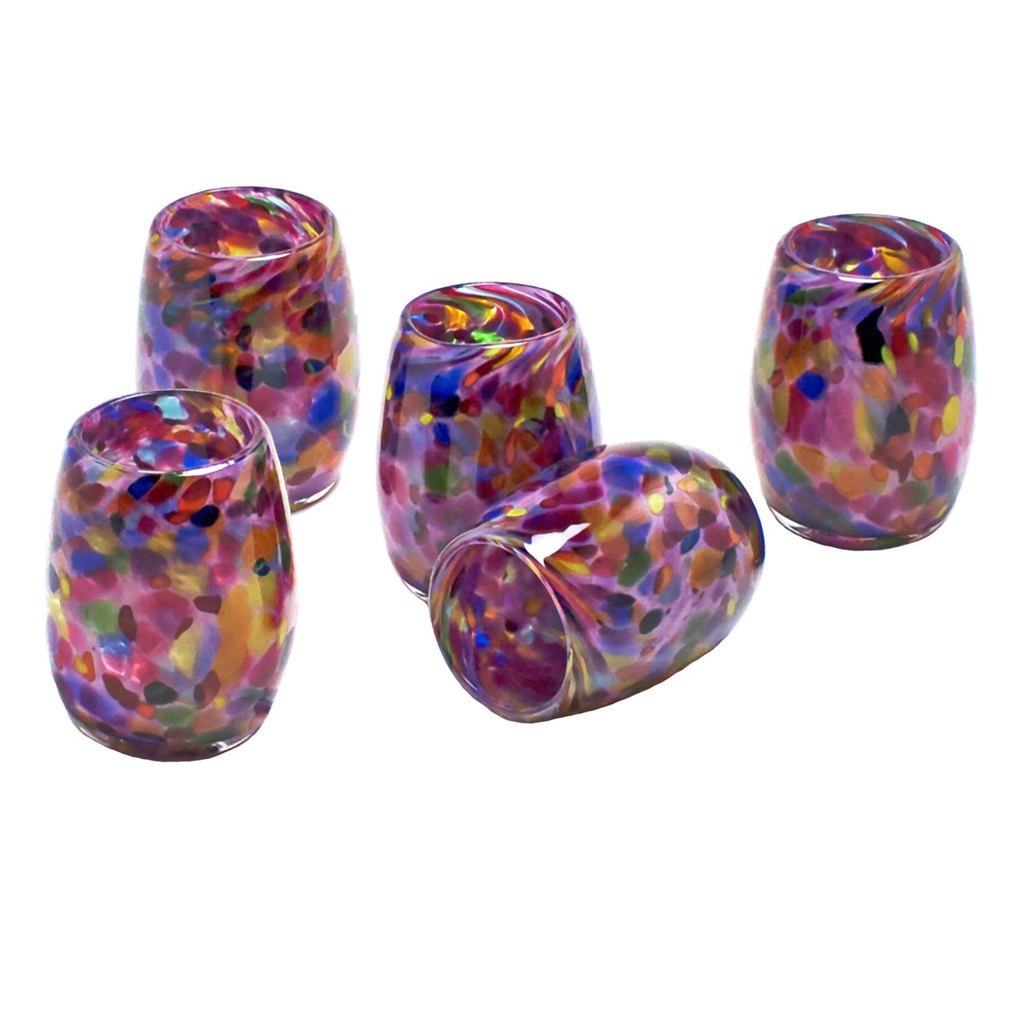 Totally Blown Glassworks Votive Candle Holder, Tea-Light, Handmade Blown Glass, Accent Vase, Centerpiece, Home Decor, Artist Dehanna Jones, Seattle, WA. (Purple Grape Ape)