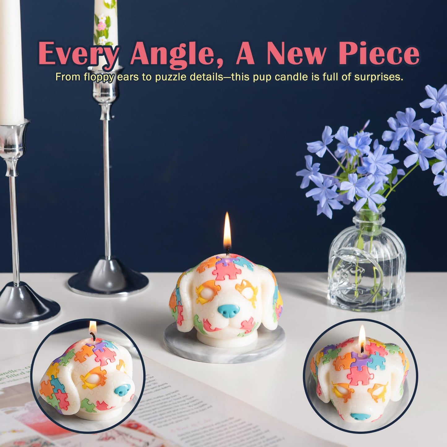 Dog Aromatherapy Vegetable Wax Candle