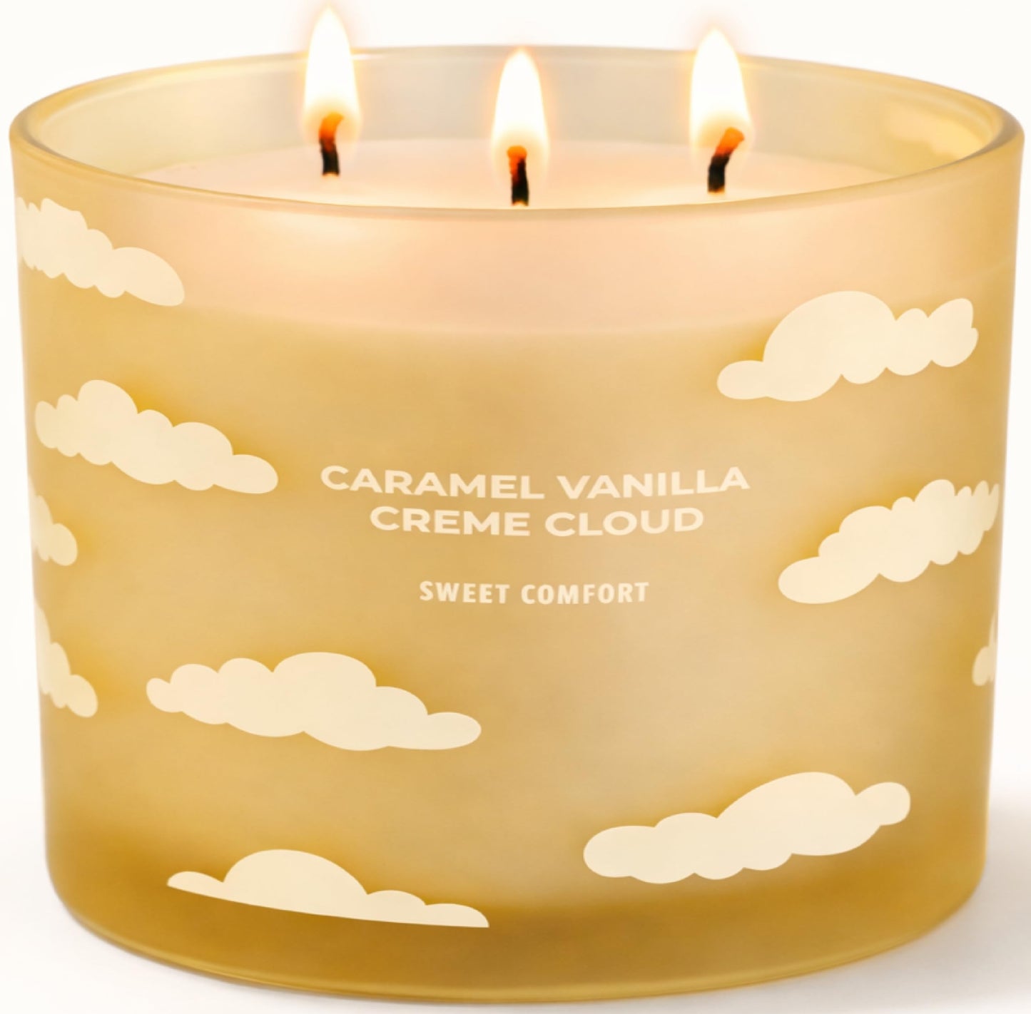 Caramel Vanilla Creme Scented Candle | Large 3 Wick Scented Soy Candle for Home | 14.5oz Warm Vanilla Caramel Candle | Creme Brulee Toffee Candles | Long Lasting Clean Burn | Gift for Women & Men
