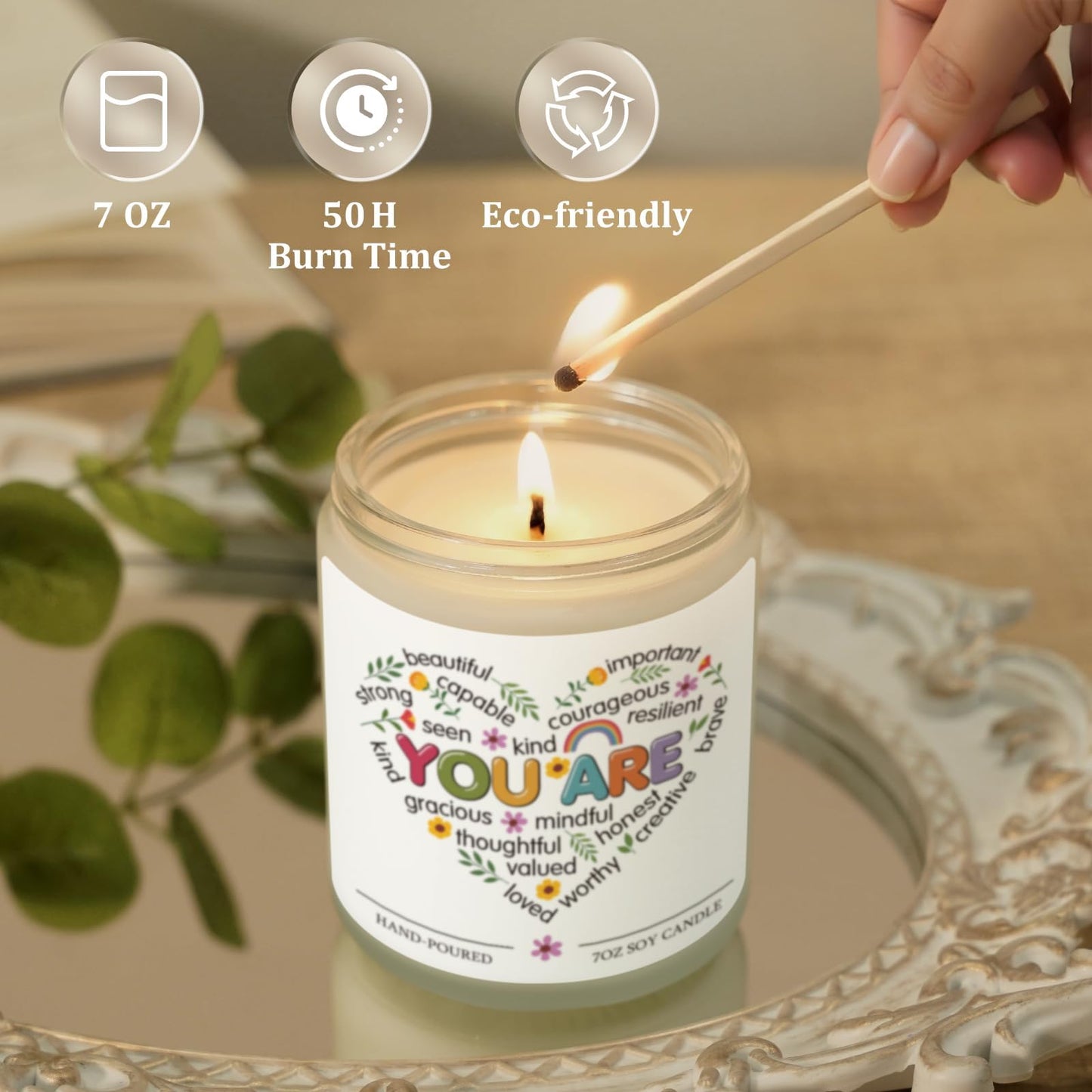 Candles Gifts for Women Unique Friendship Birthday Inspirational Gift Thank You Gifts for Friends Woman Her Best Sister Bestie Girlfriend Lavender Easter Christian Candle