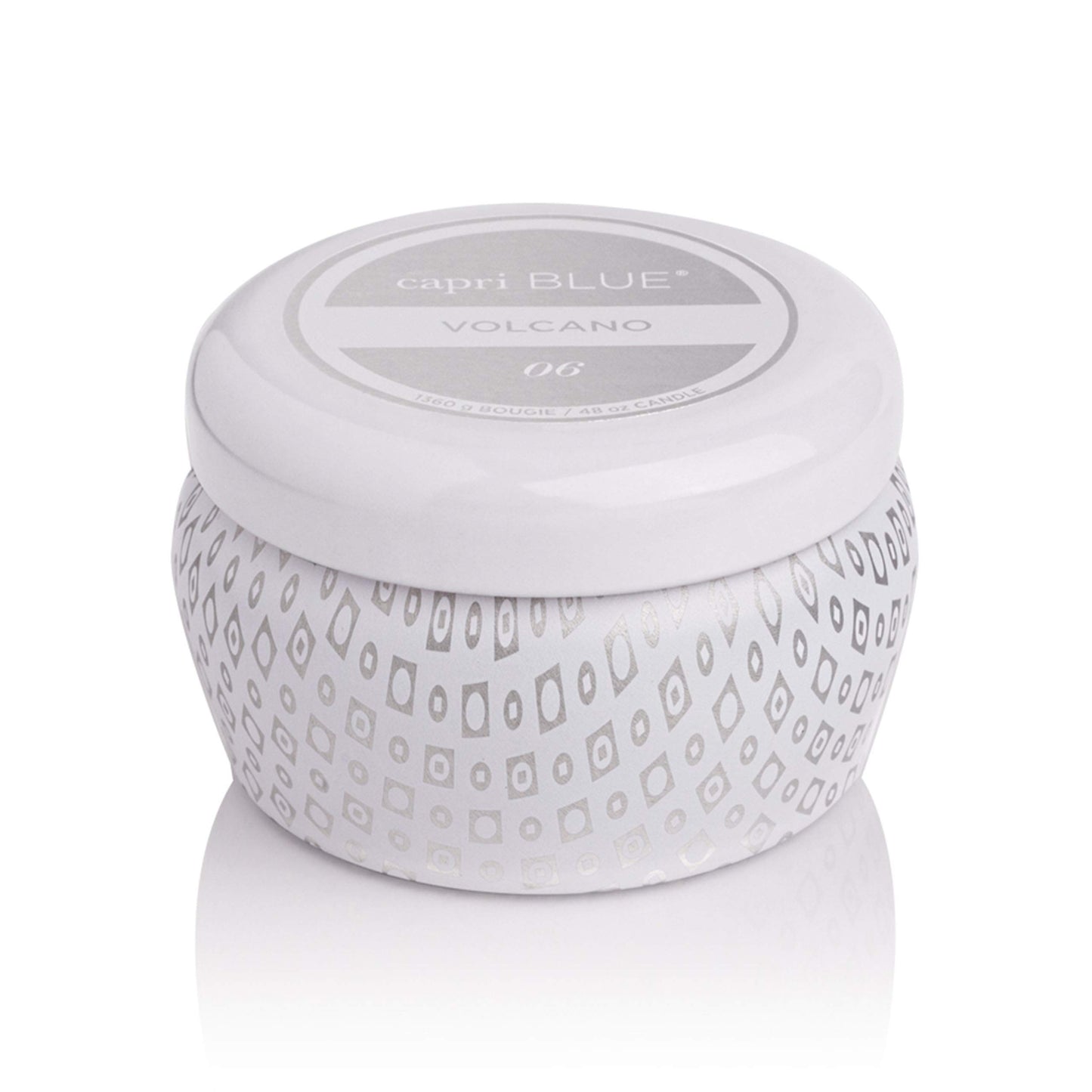 Volcano White Mini Tin Candle