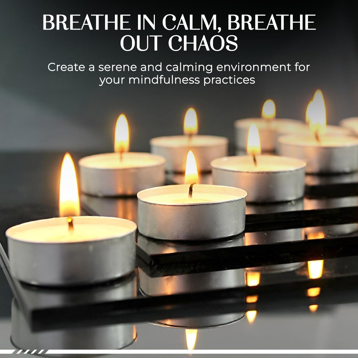 ViMe Light Up Your Home with Decorative Tea Candles Create a Warm Glow Cozy Atmosphere Charming Candlelight Add a Touch of Warmth Pack of 50 Tea Candles