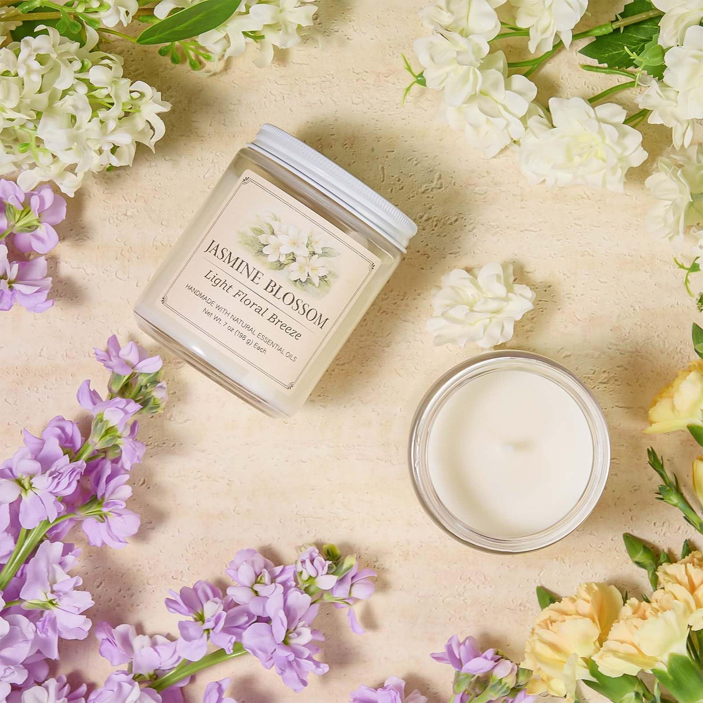 Scented Candle Gift Set, 6 Pack 7oz Natural Soy Wax Aromatherapy Candles, Coconut Vanilla Lemon Verbena Fresh Linen Scents, Long Burning Candles for Home Relaxation & Gifting
