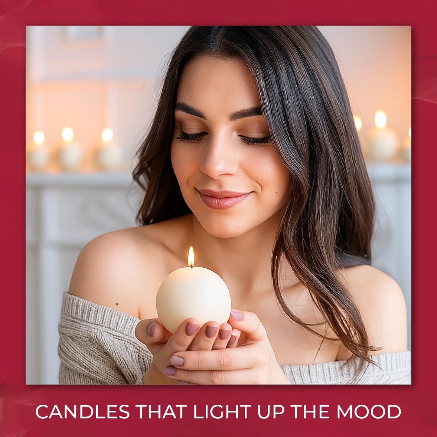 Biedermann & Sons Champagne Round Candles (Set of 4), Unscented Dripless Balls, 2.5" Spheres, 8 Hour Burn, for Centerpieces and Home Decor