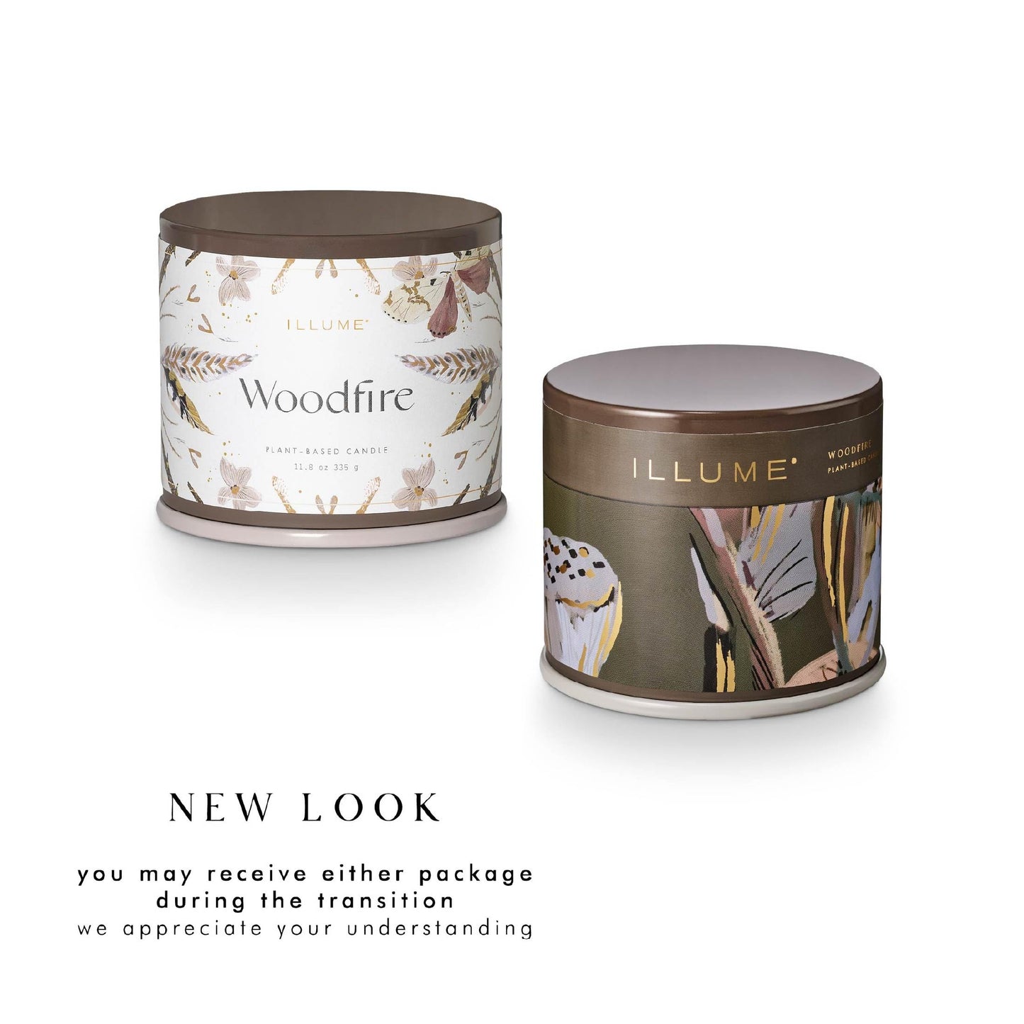 Illume Vanity Tin Candle, Woodfire