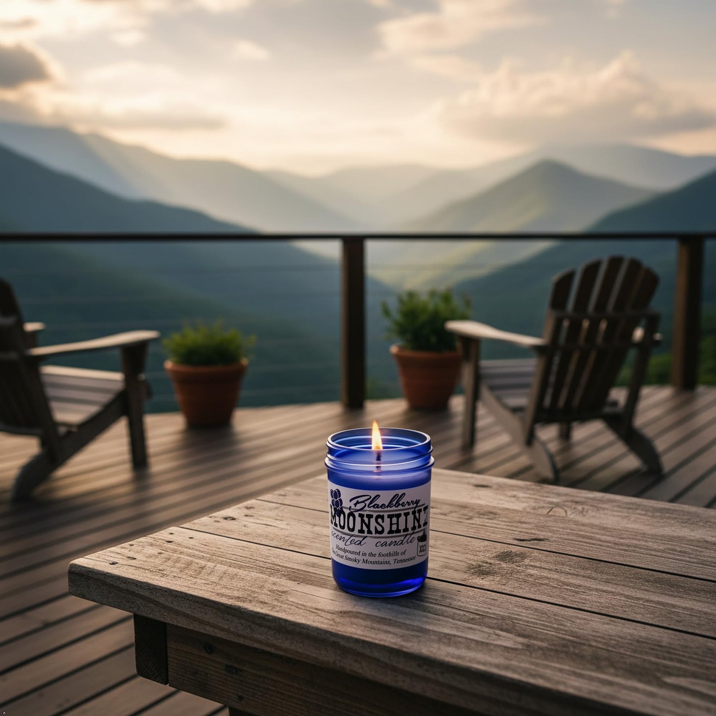 The Candle Cottage Mini Moonshine Candle - BlackBerry