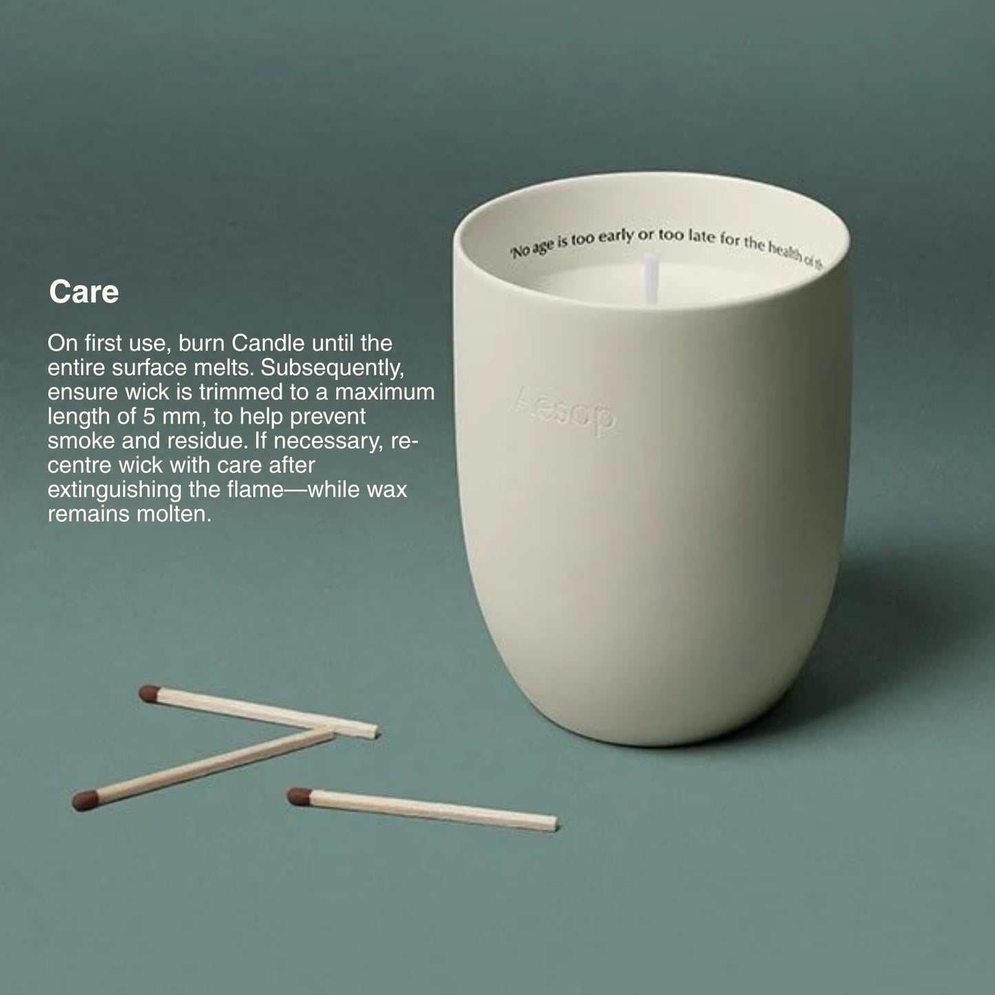 Aesop Ptolemy Aromatique Candle | Resinous, Earthy, Woody Scented | 55-65 Hour Burn Time | Vegan-Friendly | 10.5 oz