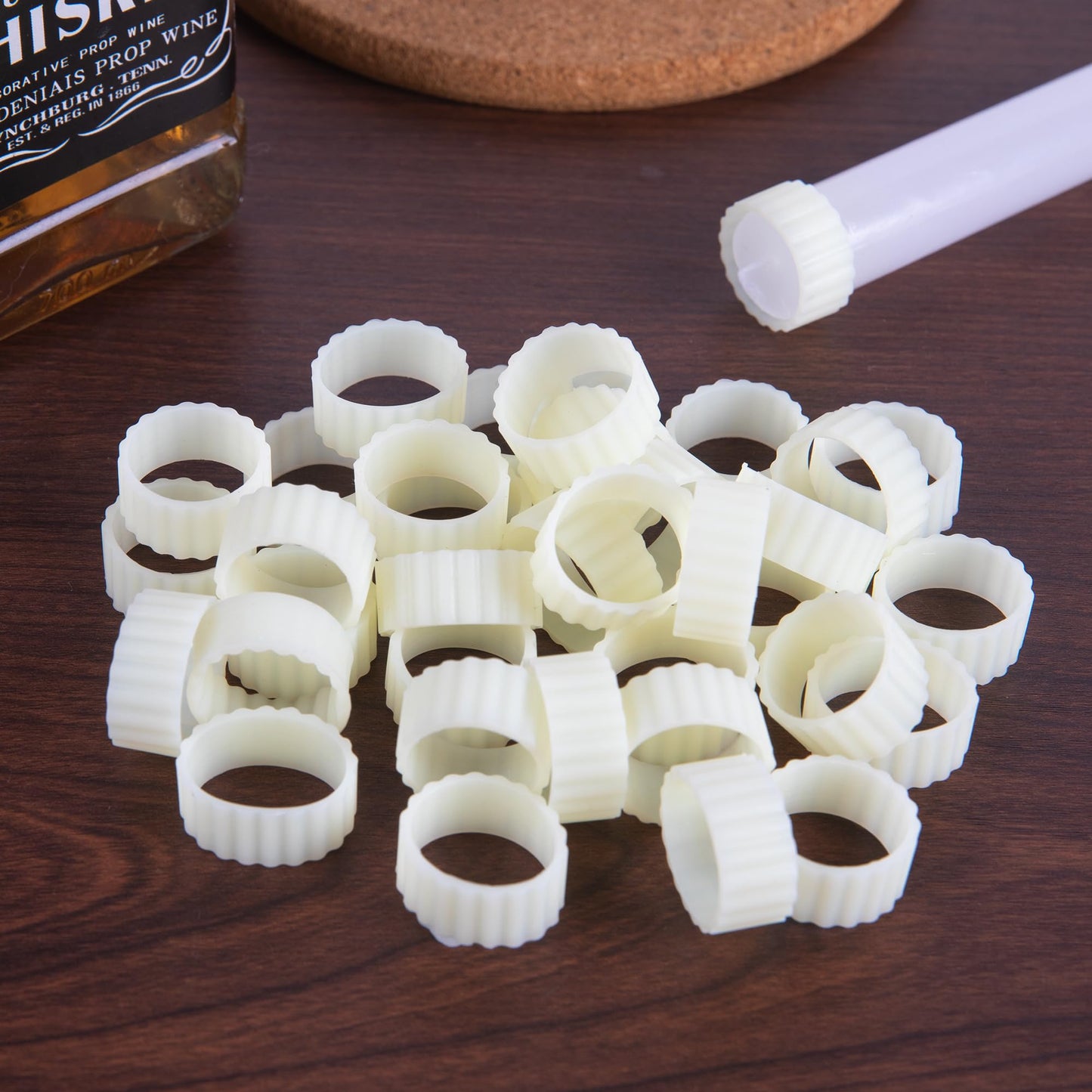 Funria 100Pcs Silicone Taper Candle Grippers Non-Slip Candle Holder Adapter Candle Drip Protectors,Vertical-Fixing Silicone Candle Rings,Decorative Stabilizer for Tapers and Candles