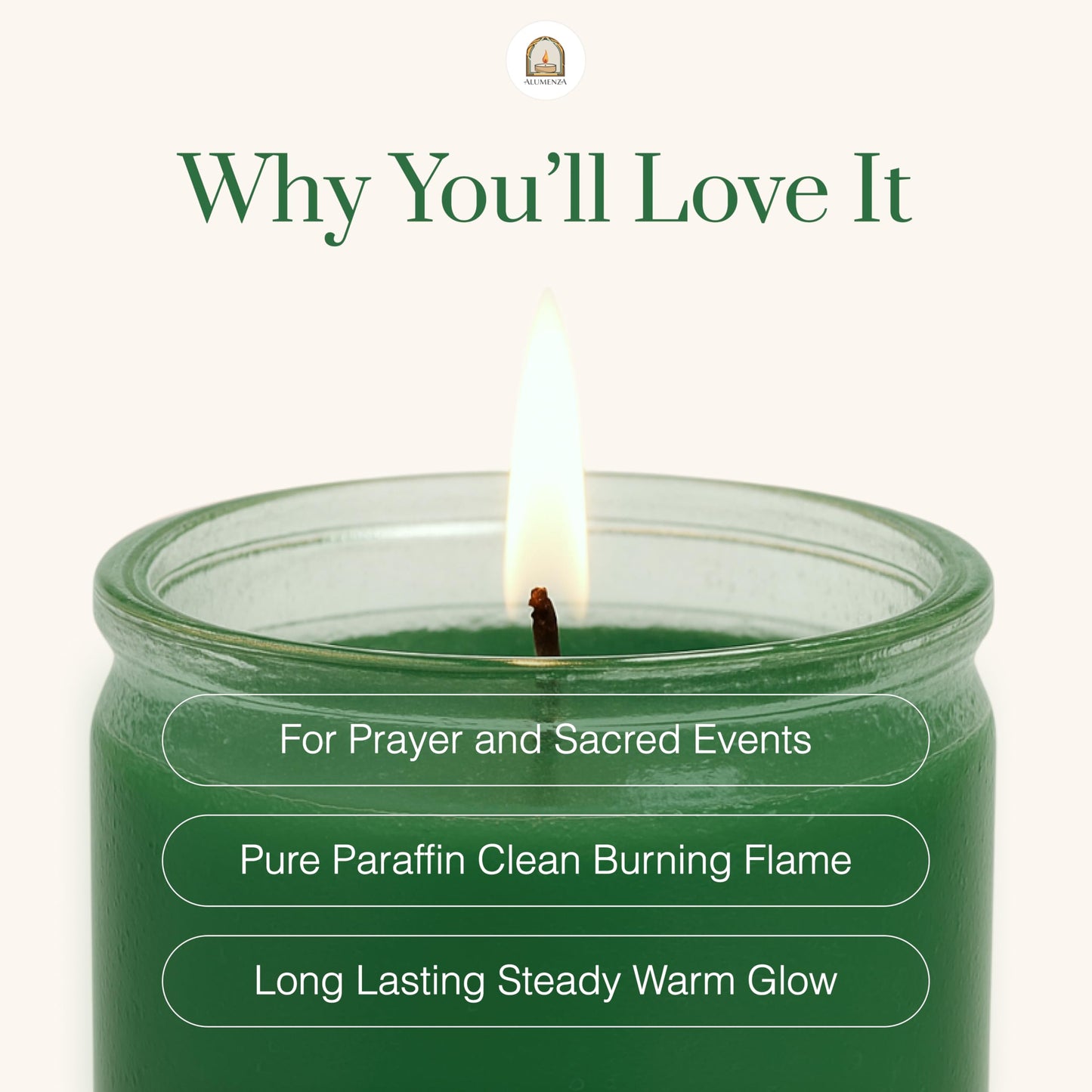 Alumenza 6 Pack San Judas Tadeo Candle in Glass Jar 90 Hours – Paraffin Wax, Clean Burning Unscented | Large & Tall Devotional Prayer Pillar Candles for Home, Memorial, Rituals